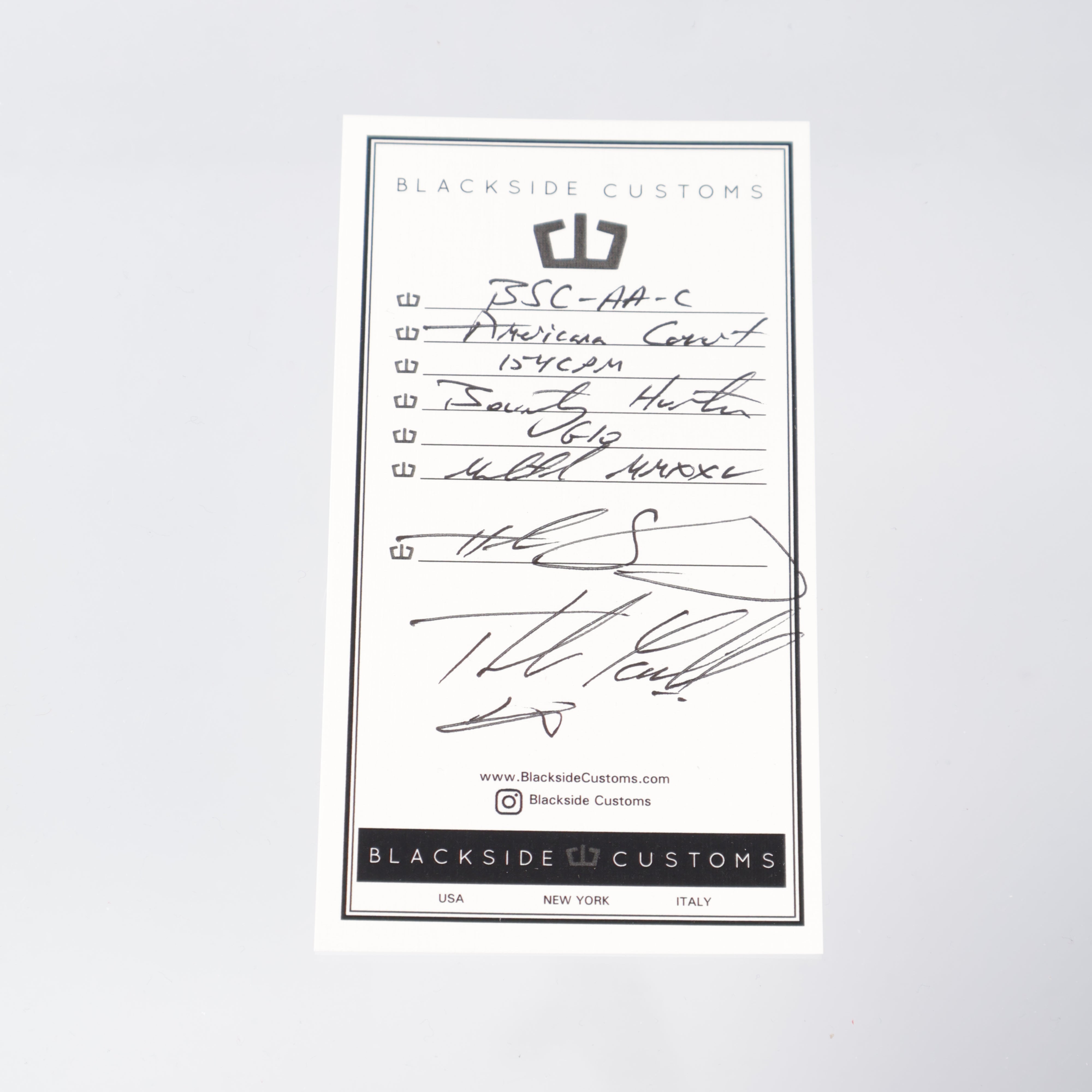 Blackside Customs - Americana Covert - Bounty Hunter CPM-154 - Black G10