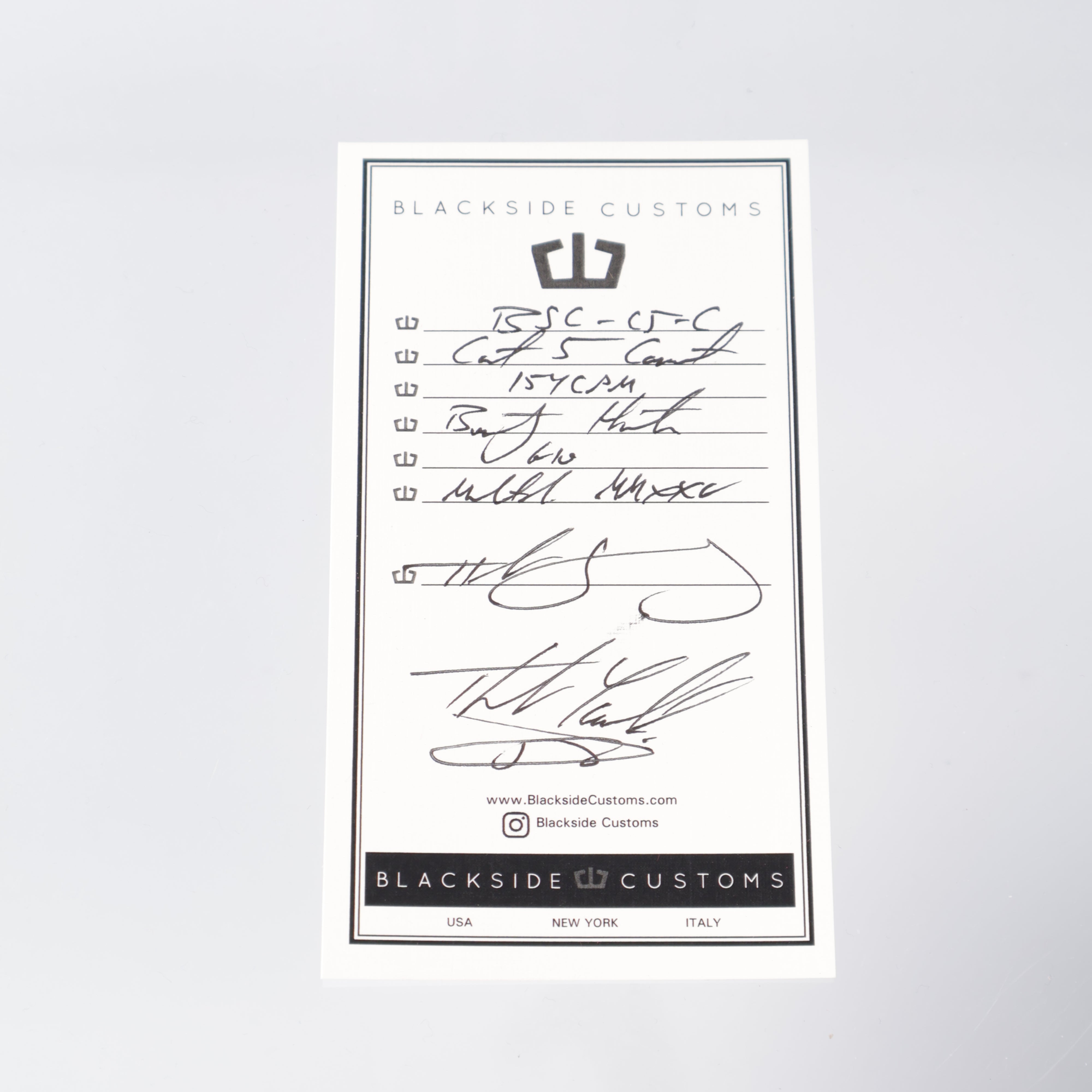 Blackside Customs - Cat 5 Covert - Bounty Hunter CPM-154 - Black G10