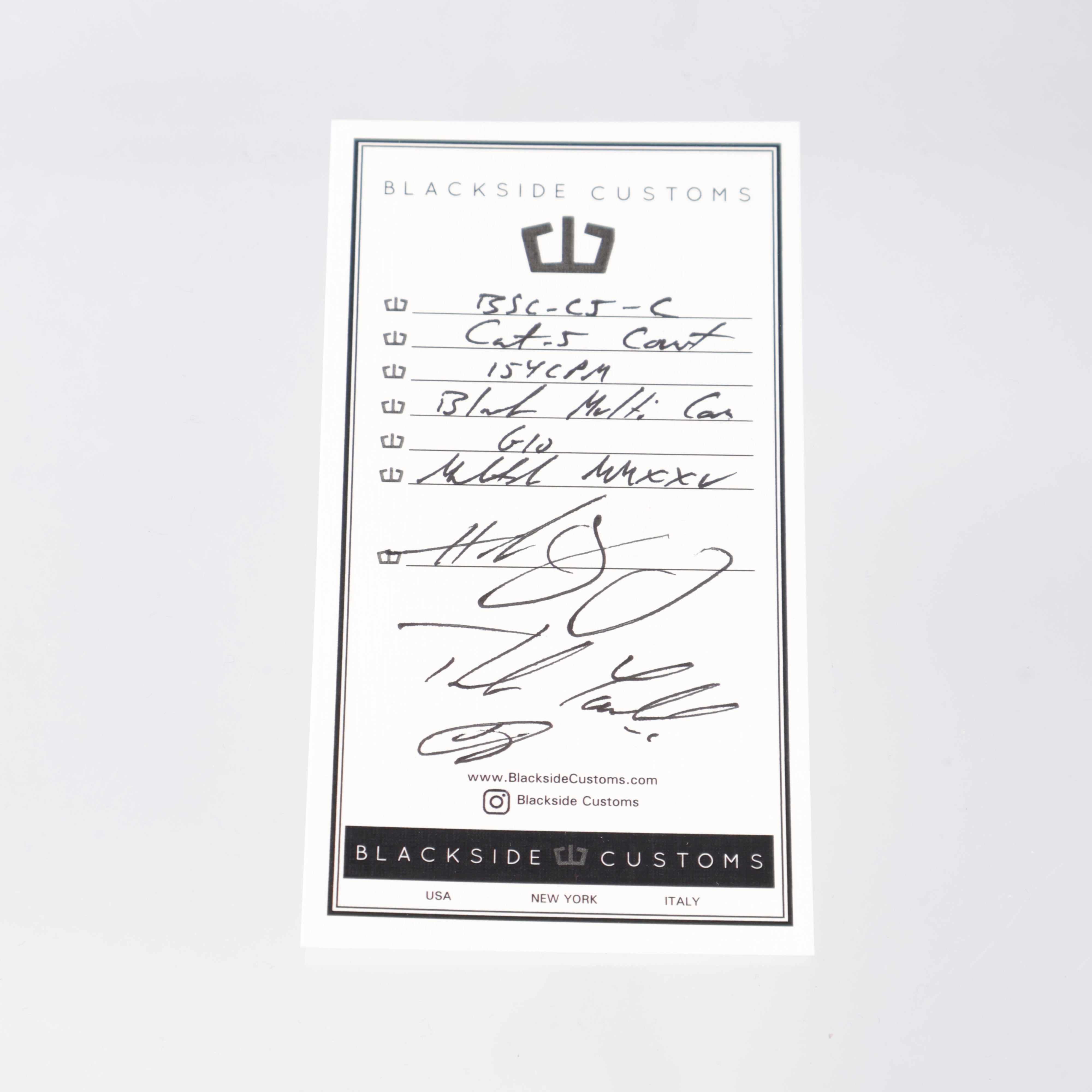 Blackside Customs - Cat 5 Covert - Black Multicam CPM-154 - Black G10