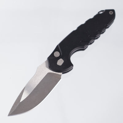 Blackside Customs Bad Idea Auto - Two-Tone Wasteland Finish Magnacut - Black Aluminum w/ Type 3 Hardcoat - Titanium Hardware & Clip - BSC-F1