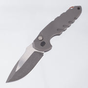 Blackside Customs Bad Idea Auto - Titanium Handle - Two-Tone Wasteland Finish Magnacut - Titanium Hardware & Clip w/ Copper Backspacer - BSC-F1