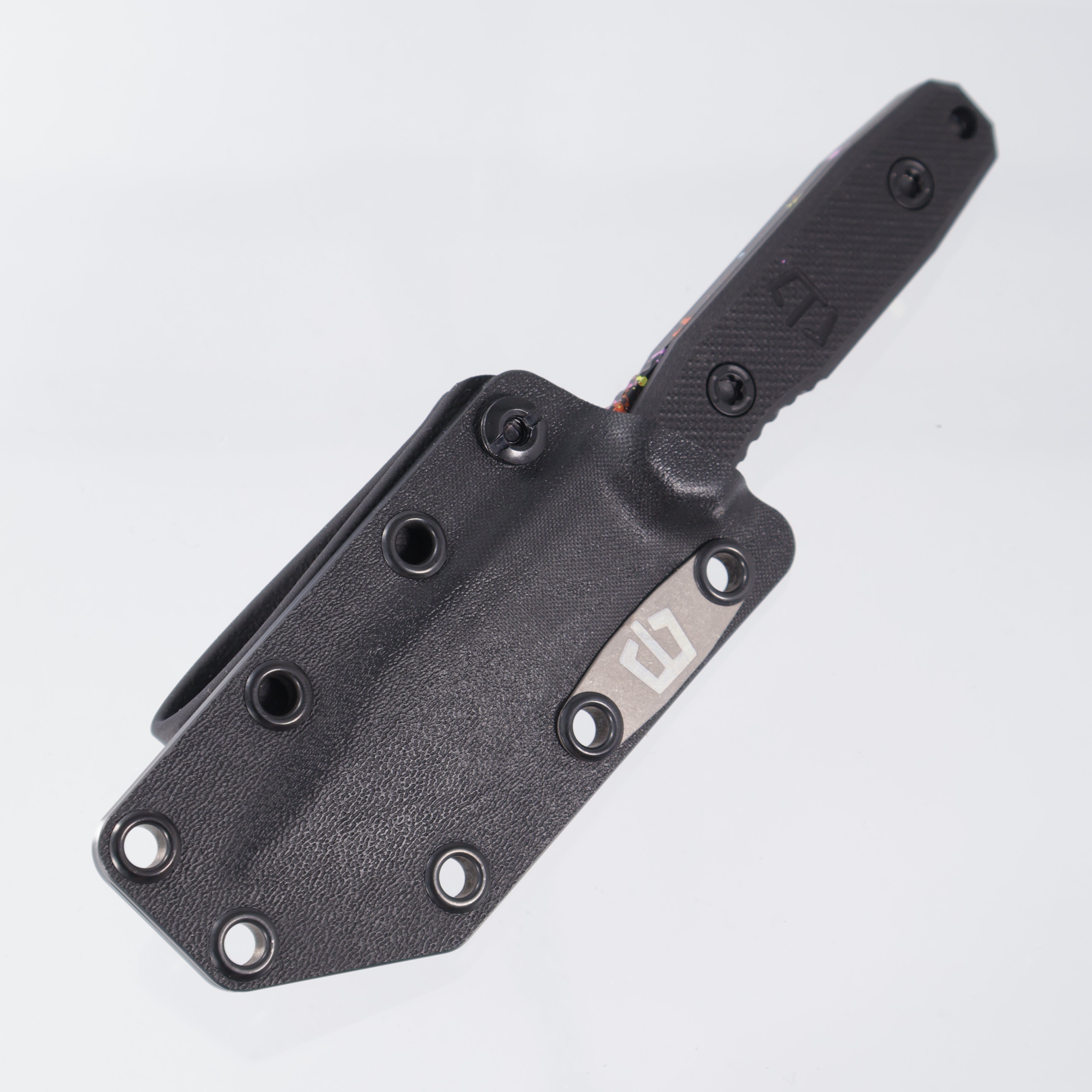 Blackside Customs - Plan B Covert - 80s Splatter CPM-154 - Black G10 - BR-OP Exclusive