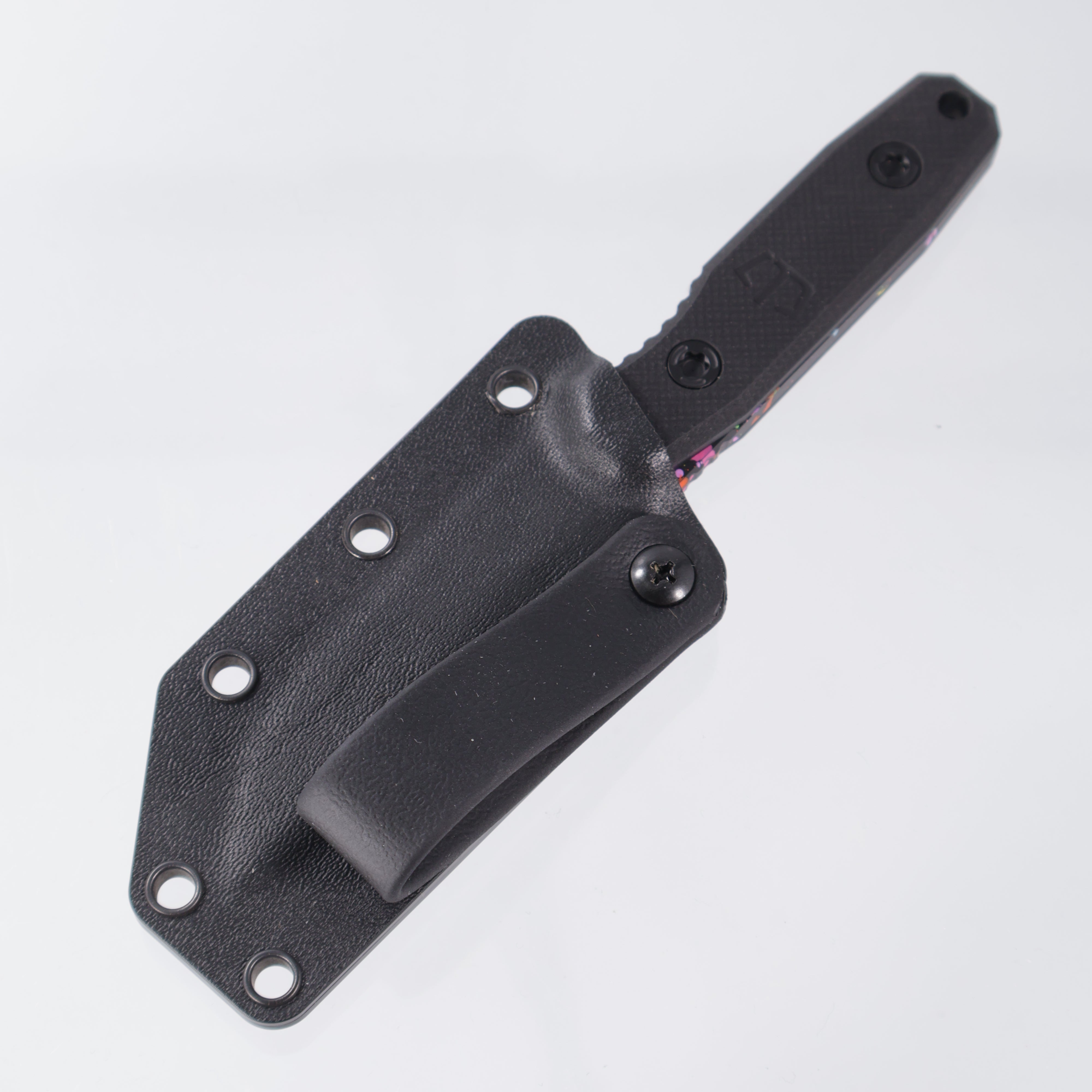 Blackside Customs - Plan B Covert - 80s Splatter CPM-154 - Black G10 - BR-OP Exclusive