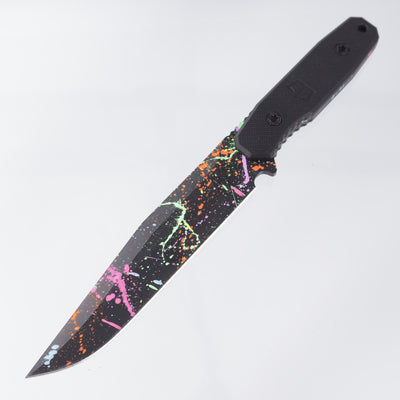 Blackside Customs - Rogue 1 - 80s Splatter Magnacut - Black G10 - BR-OP Exclusive