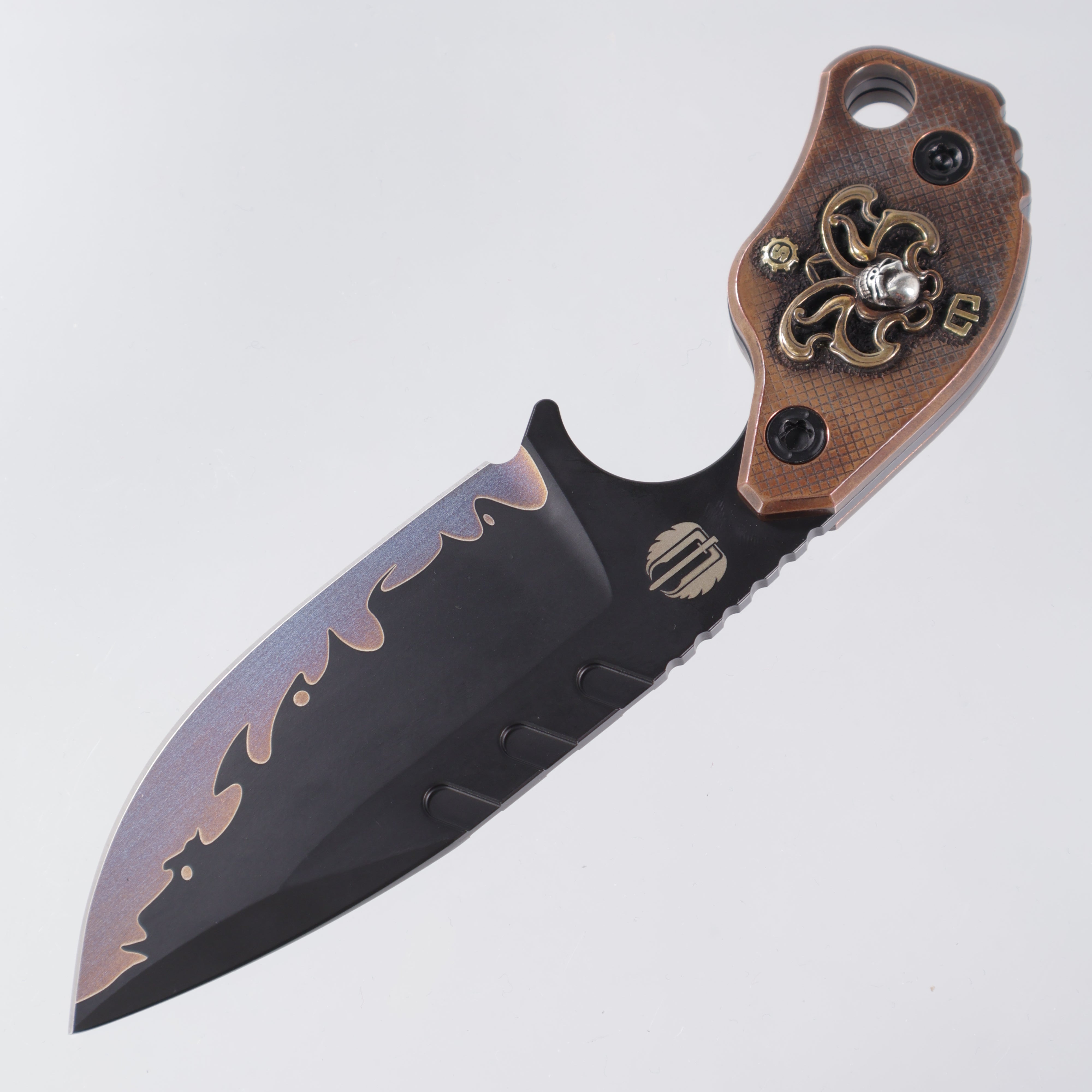 Blackside Customs x Starlingear x Strider - SLCC - Sumi Finish Magnacut - Copper Scales - 1 of a Kind
