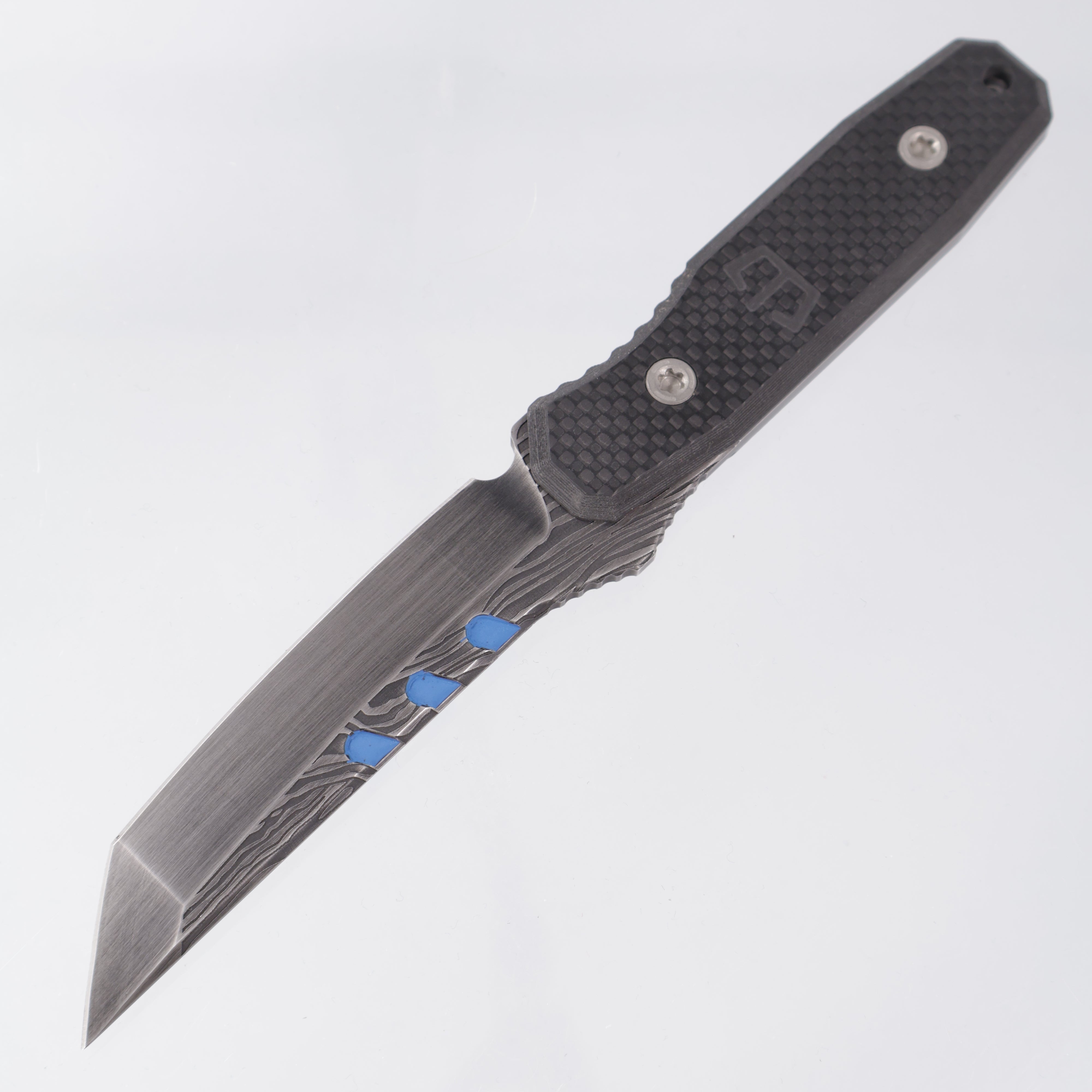 Blackside Customs Kimura - Carbon Fiber - Beskar Magnacut w/ Blue Accents