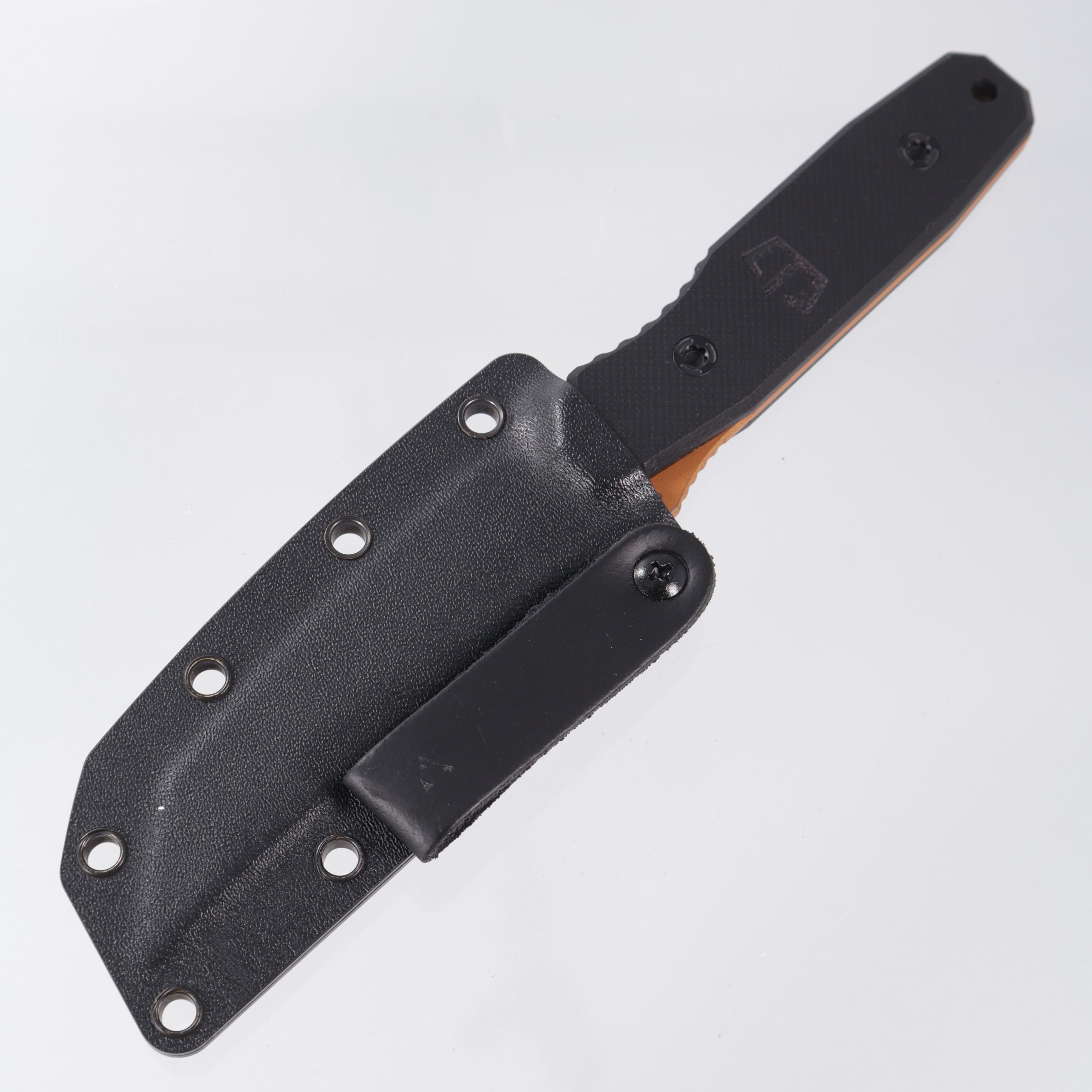 Blackside Customs Kimura - Black G10 - Orange/Purple Foil-Cam CPM-154 - One Off