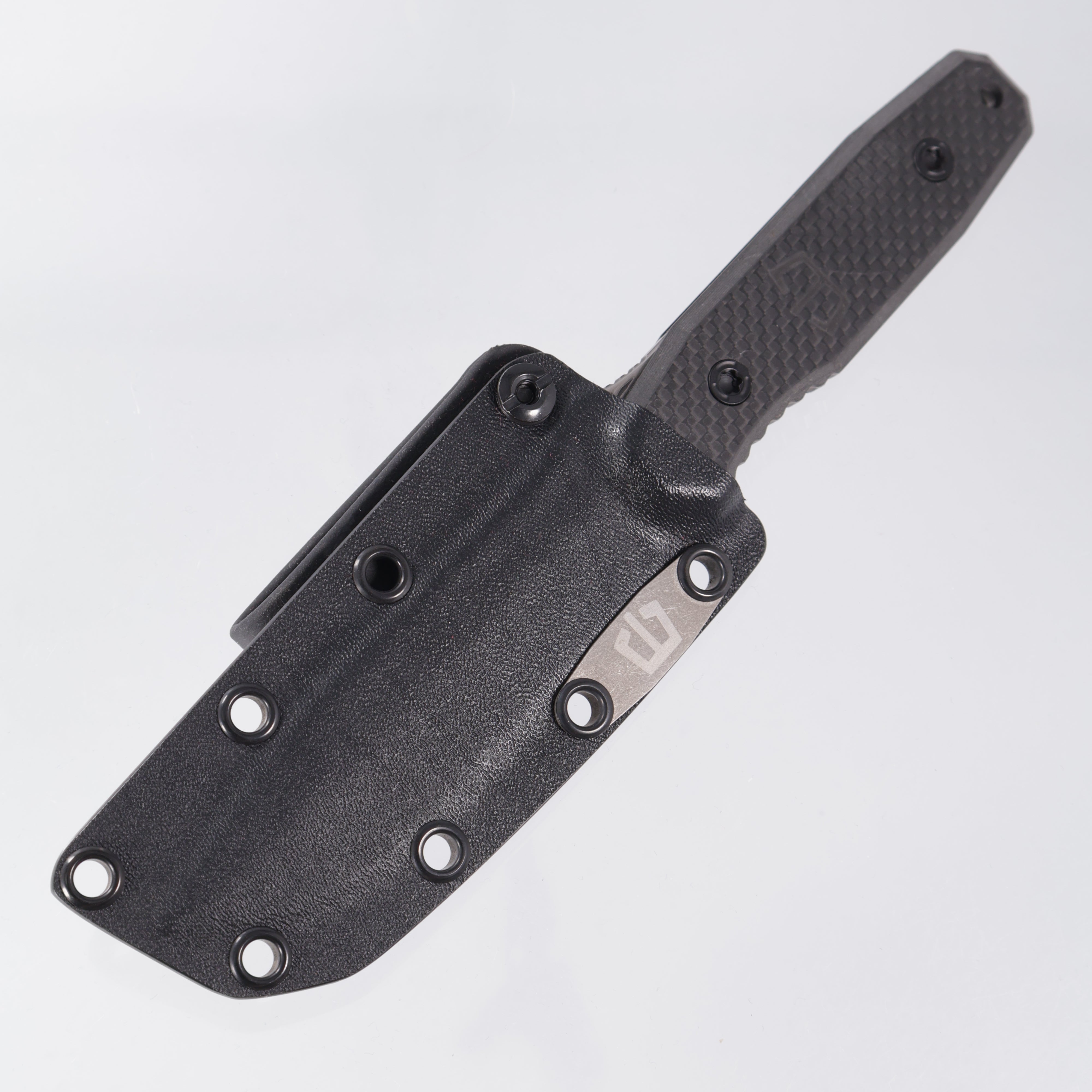Blackside Customs Plan B - Carbon Fiber - Beskar Magnacut w/ Blue Accents