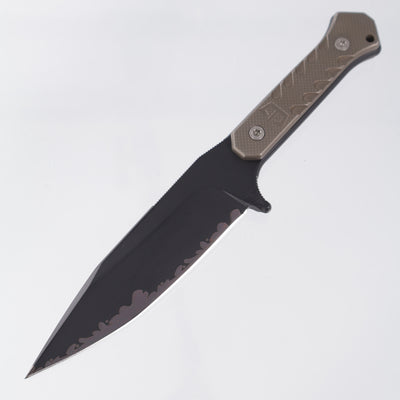 Blackside Customs Fedele X - Distressed Bronze Titanium - Sumi Finish N690