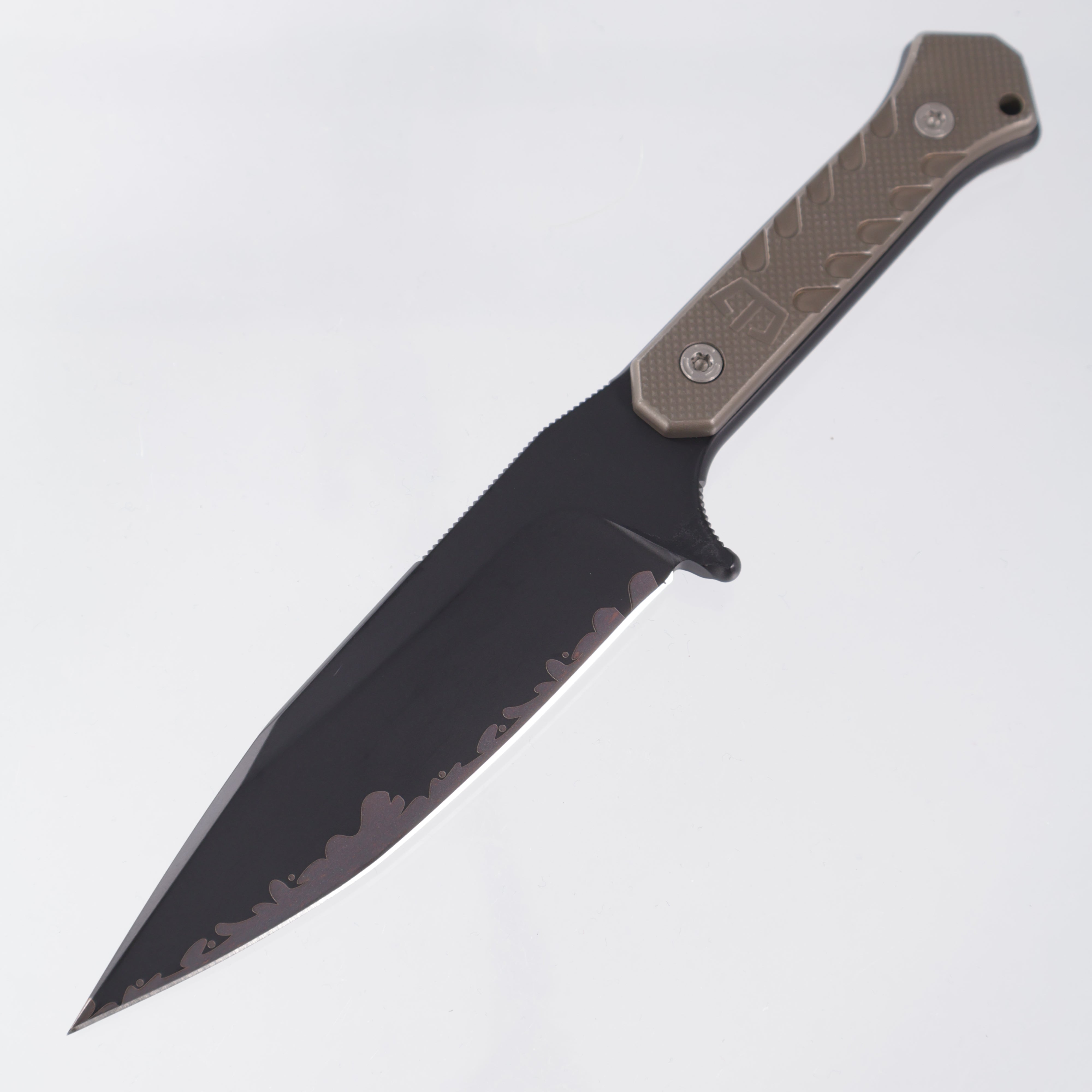 Blackside Customs Fedele X - Distressed Bronze Titanium - Sumi Finish N690