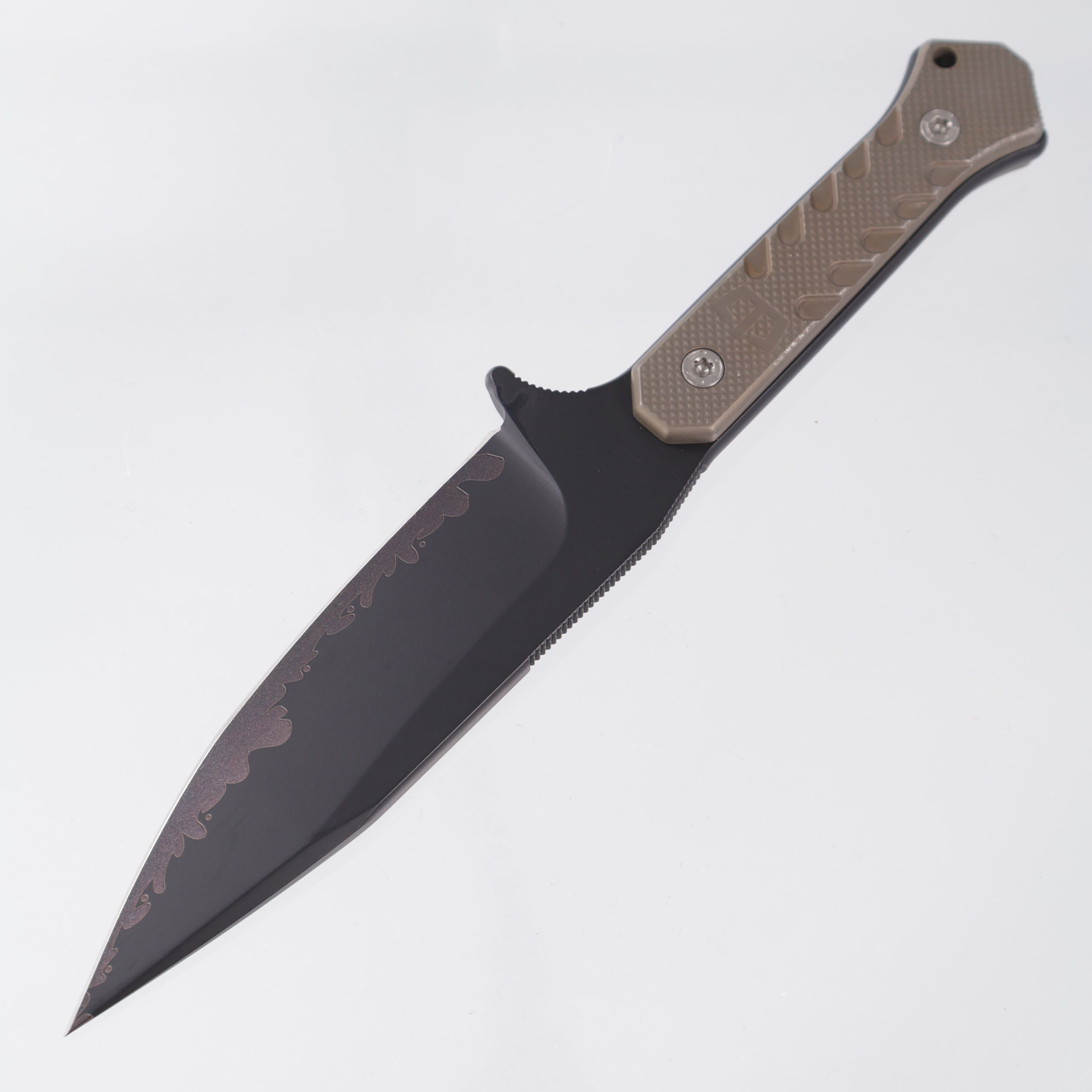Blackside Customs Fedele X - Distressed Bronze Titanium - Sumi Finish N690