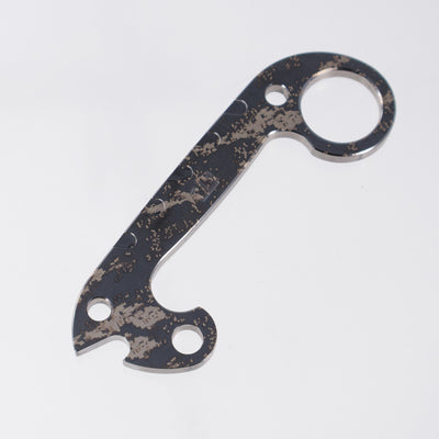 Blackside Customs T-Bot Bottle Opener - Strider Digi-Cam Titanium w/ Carbon Fiber Inlay