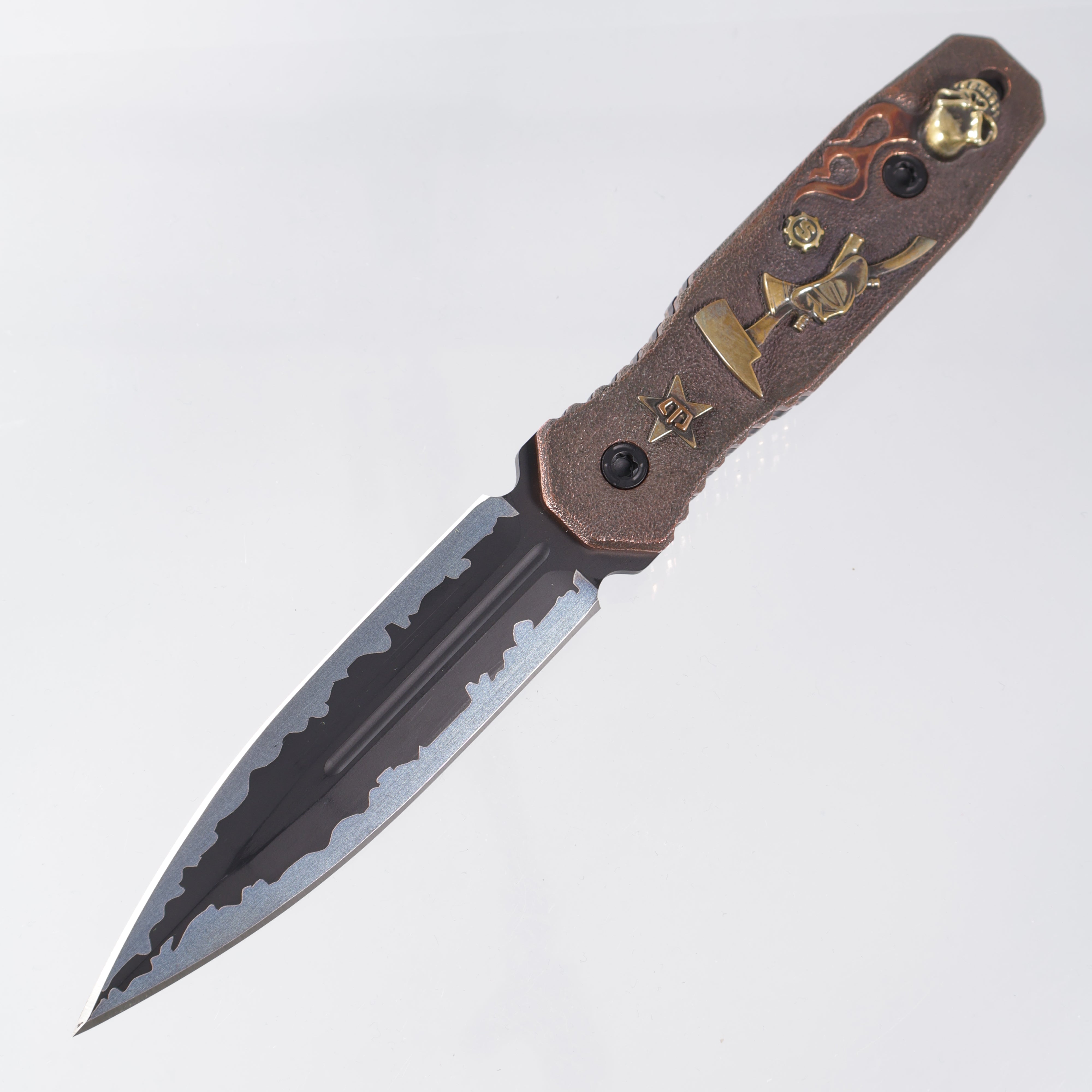 Blackside Customs x Starlingear Phase 7 SDM - Copper Scales Customized by Ryk Maverick - Sumi Finish Magnacut - 1 of A Kind