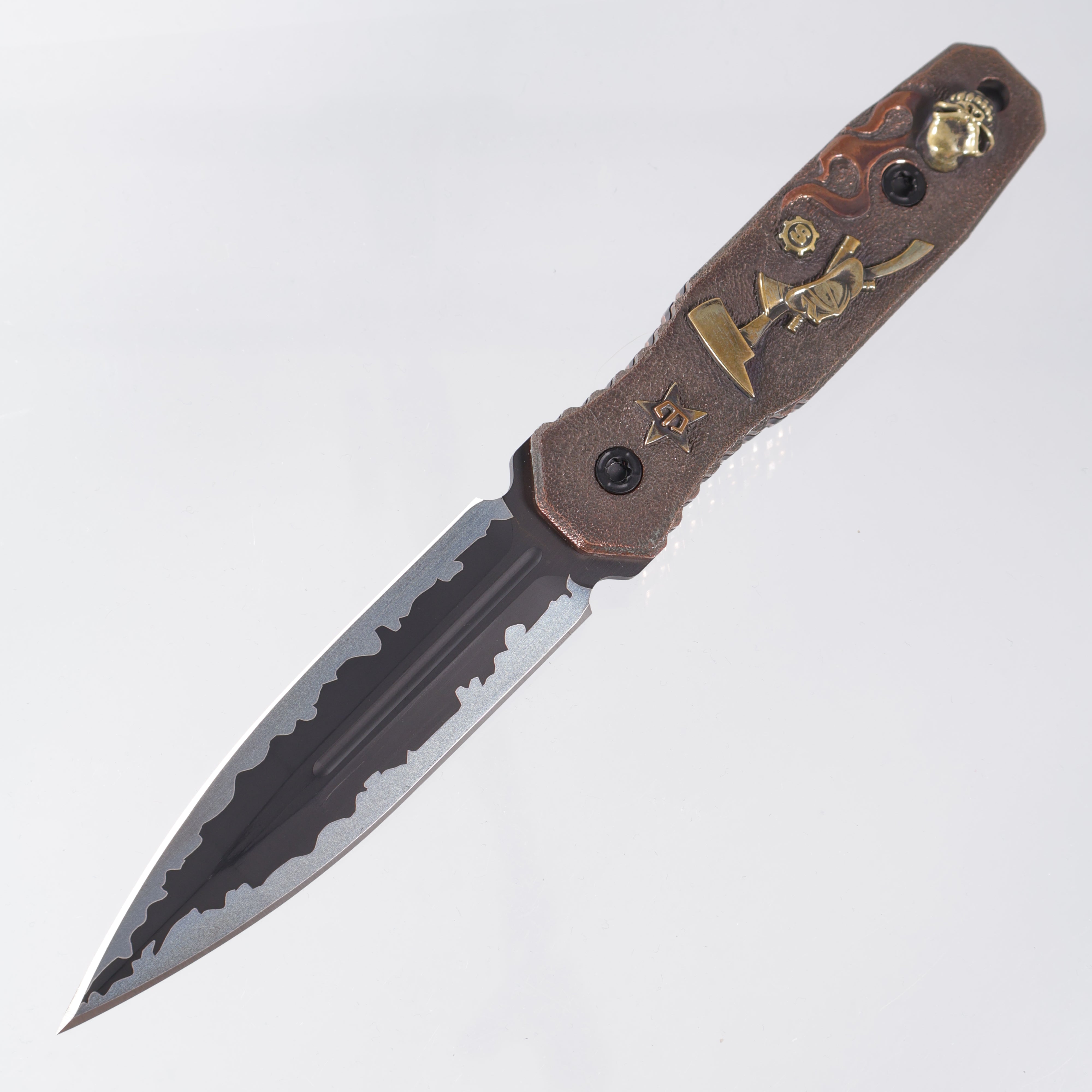 Blackside Customs x Starlingear Phase 7 SDM - Copper Scales Customized by Ryk Maverick - Sumi Finish Magnacut - 1 of A Kind