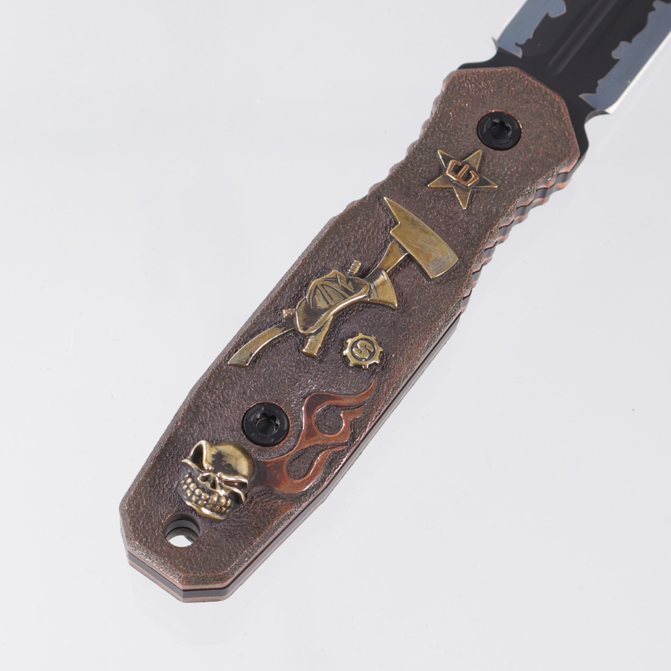 Blackside Customs x Starlingear Phase 7 SDM - Copper Scales Customized by Ryk Maverick - Sumi Finish Magnacut - 1 of A Kind