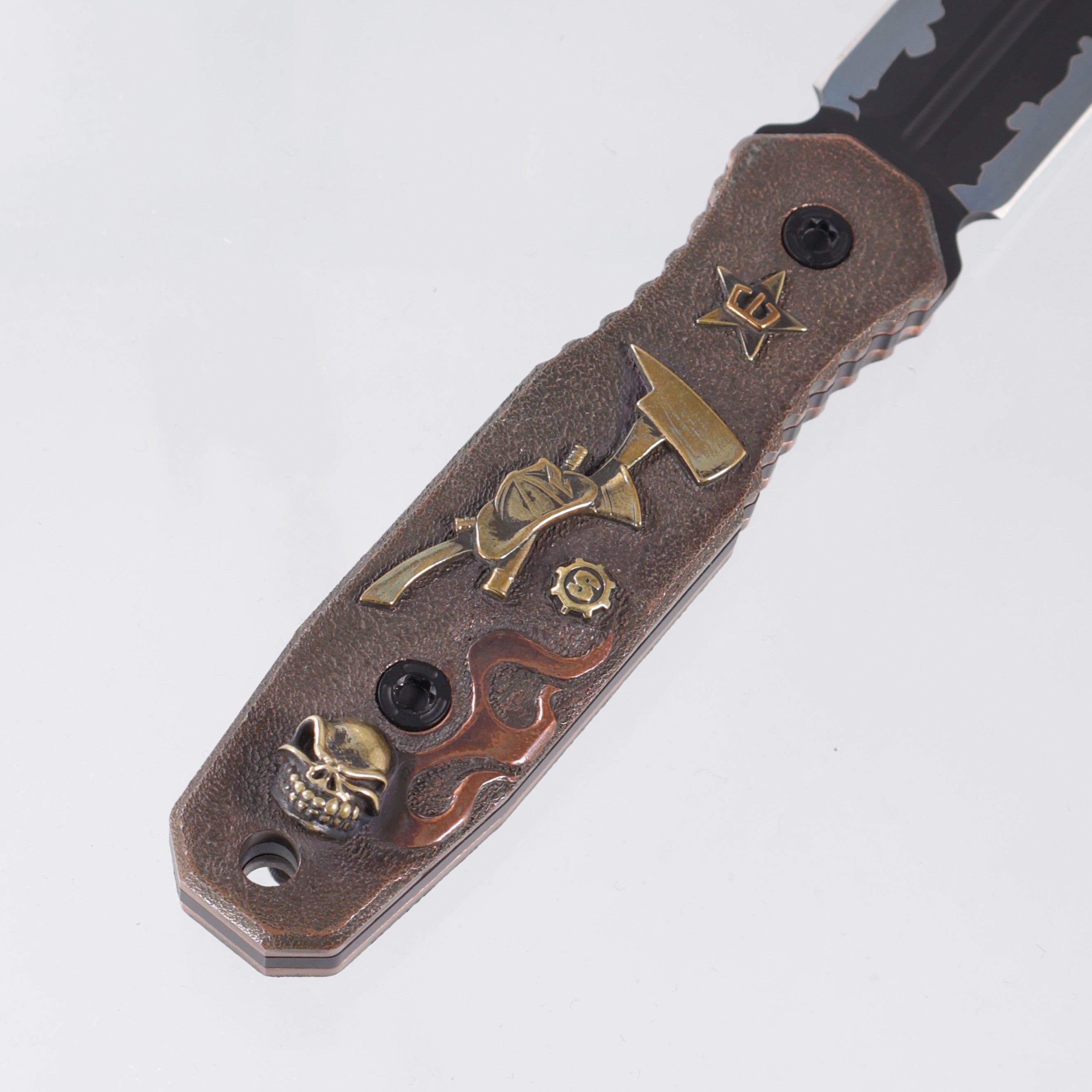 Blackside Customs x Starlingear Phase 7 SDM - Copper Scales Customized by Ryk Maverick - Sumi Finish Magnacut - 1 of A Kind