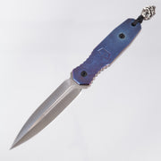 Blackside Customs Phase 7 SDM - Flamed Crystalized Titanium w/ Starlingear Bead - Hand Ground by Mike Irie - 1 of A Kind