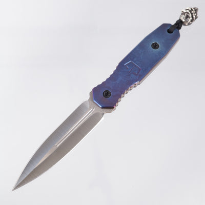 Blackside Customs Phase 7 SDM - Flamed Crystalized Titanium w/ Starlingear Bead - Hand Ground by Mike Irie - 1 of A Kind