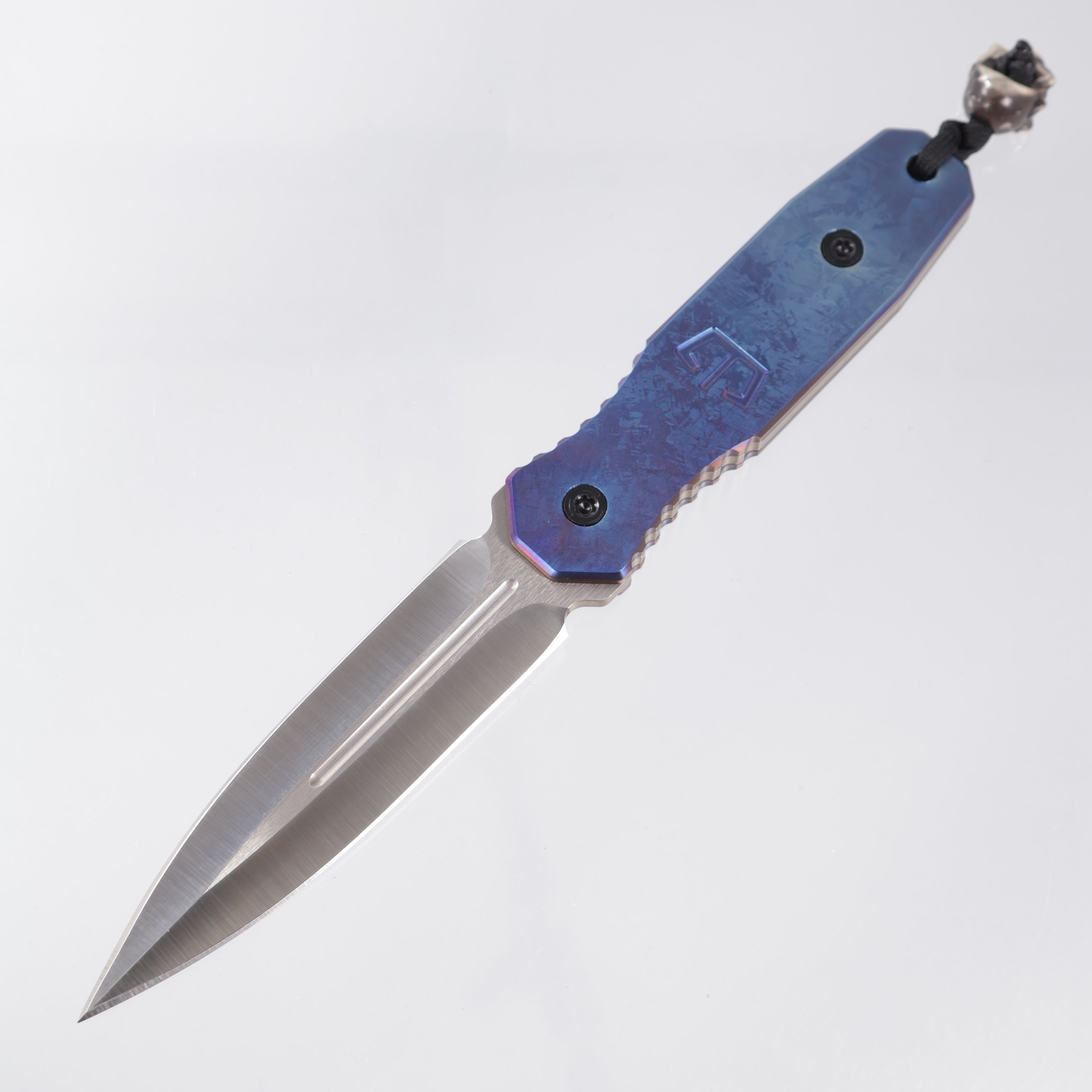 Blackside Customs Phase 7 SDM - Flamed Crystalized Titanium w/ Starlingear Bead - Hand Ground by Mike Irie - 1 of A Kind