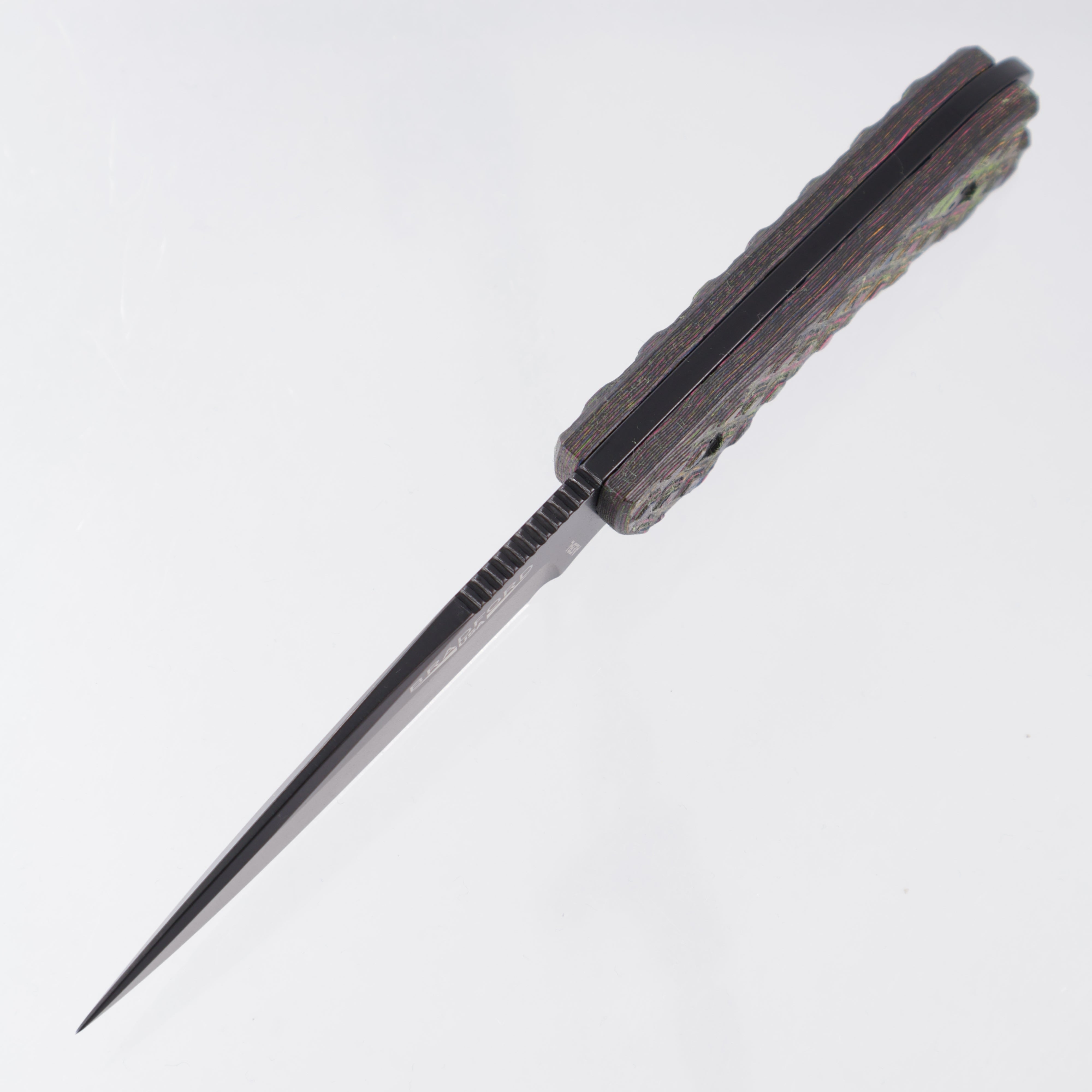 Bradford Guardian 3 False Edge Grind - Textured 80s Camo Carbon Scales - DLC AEB-L - BROP Exclusive