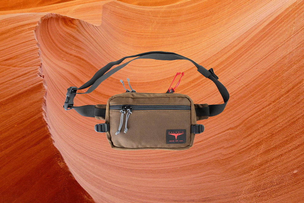 Paladin 33 Outback MK.3 Concealed Carry Sling Bag - Brown 10oz British Millerain Waxed Canvas