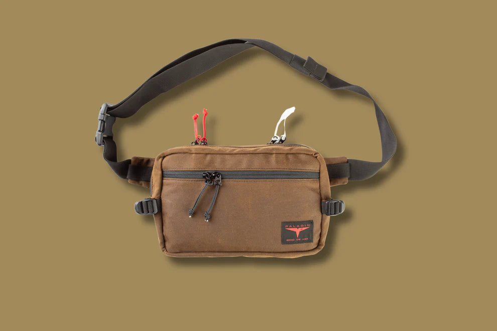 Paladin 33 Outback MK.3 XL Concealed Carry Sling Bag - Brown 10oz British Millerain Waxed Canvas