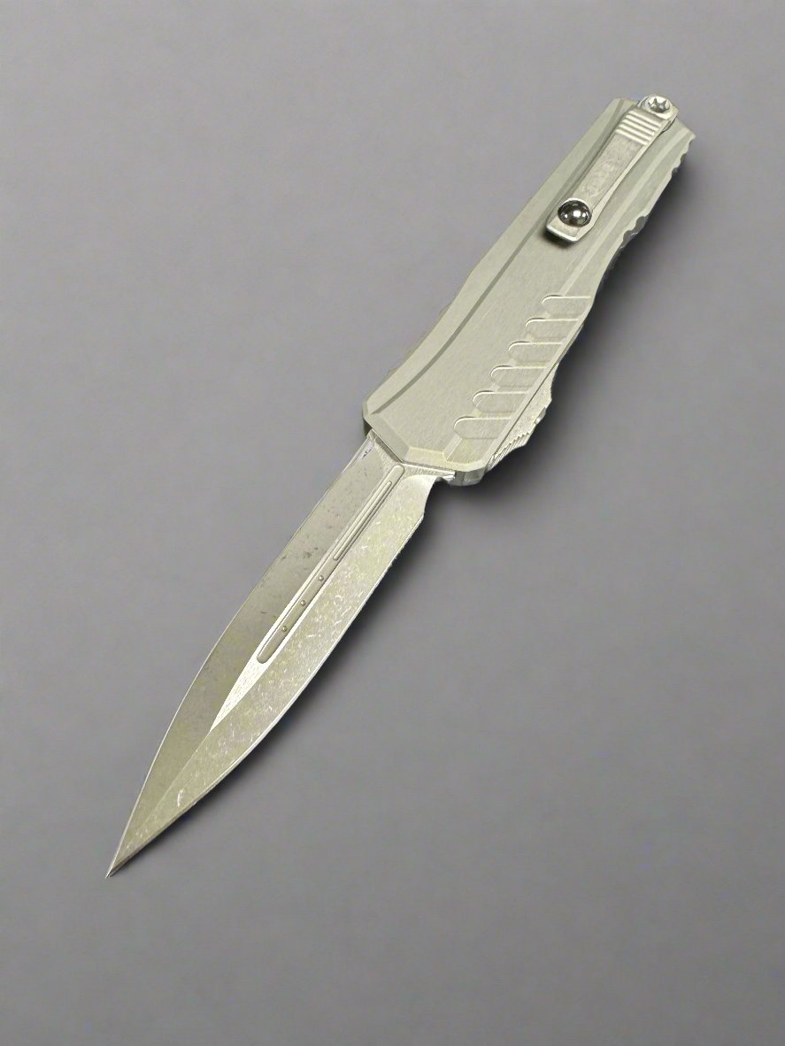 Microtech Cypher II D/E Natural Clear Apocalyptic Standard 1242-10 APNC