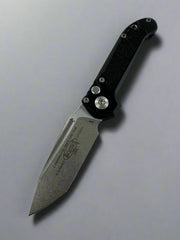 Microtech Knives LUDT Gen III Stonewash Tanto w/ Black Handle 1136-10