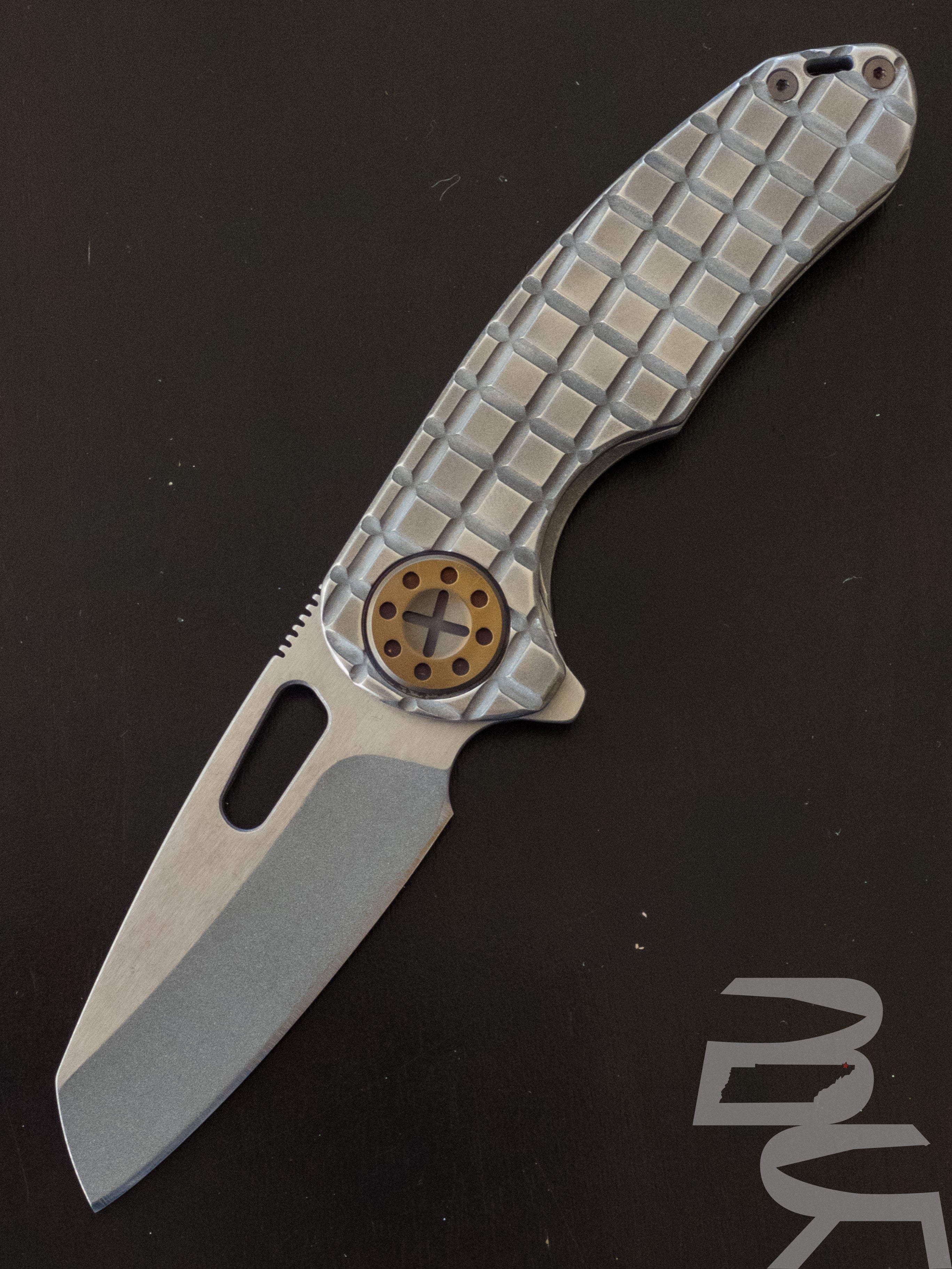 Curtiss Knives F3 Medium Wharny Flipper S45vn Titanium Frag Milled