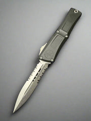 Microtech Combat Troodon Gen III OTF Knife Black (4" SW Serr) 1142-11