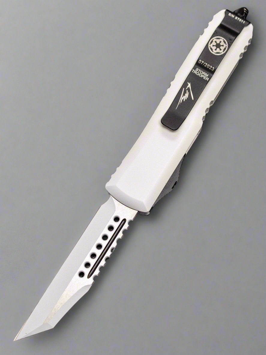Microtech UTX-85 Storm Trooper Hellhound + Warhound OTF Automatic Knife Set