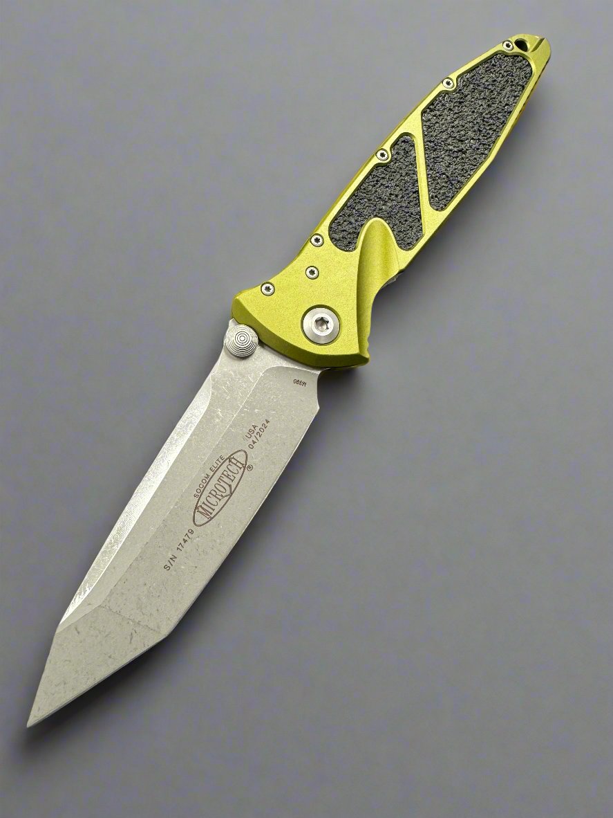 Microtech Socom Elite T/E Manual Knife OD Green (4" Apocalyptic) 161-10APOD