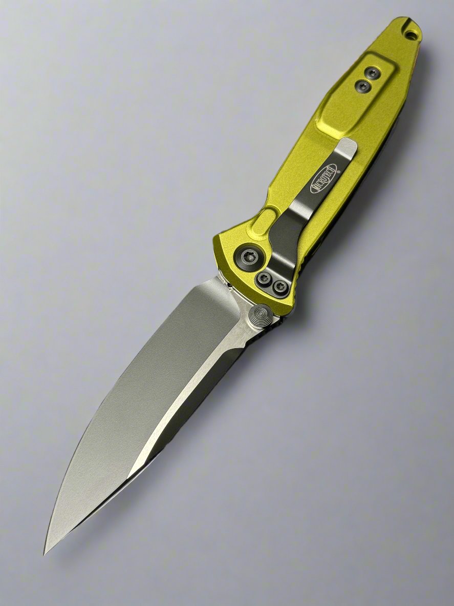 MICROTECH 160-1 OD OD GREEN SOCOM ELITE S/E FOLDER KNIFE, BLACK BLADE