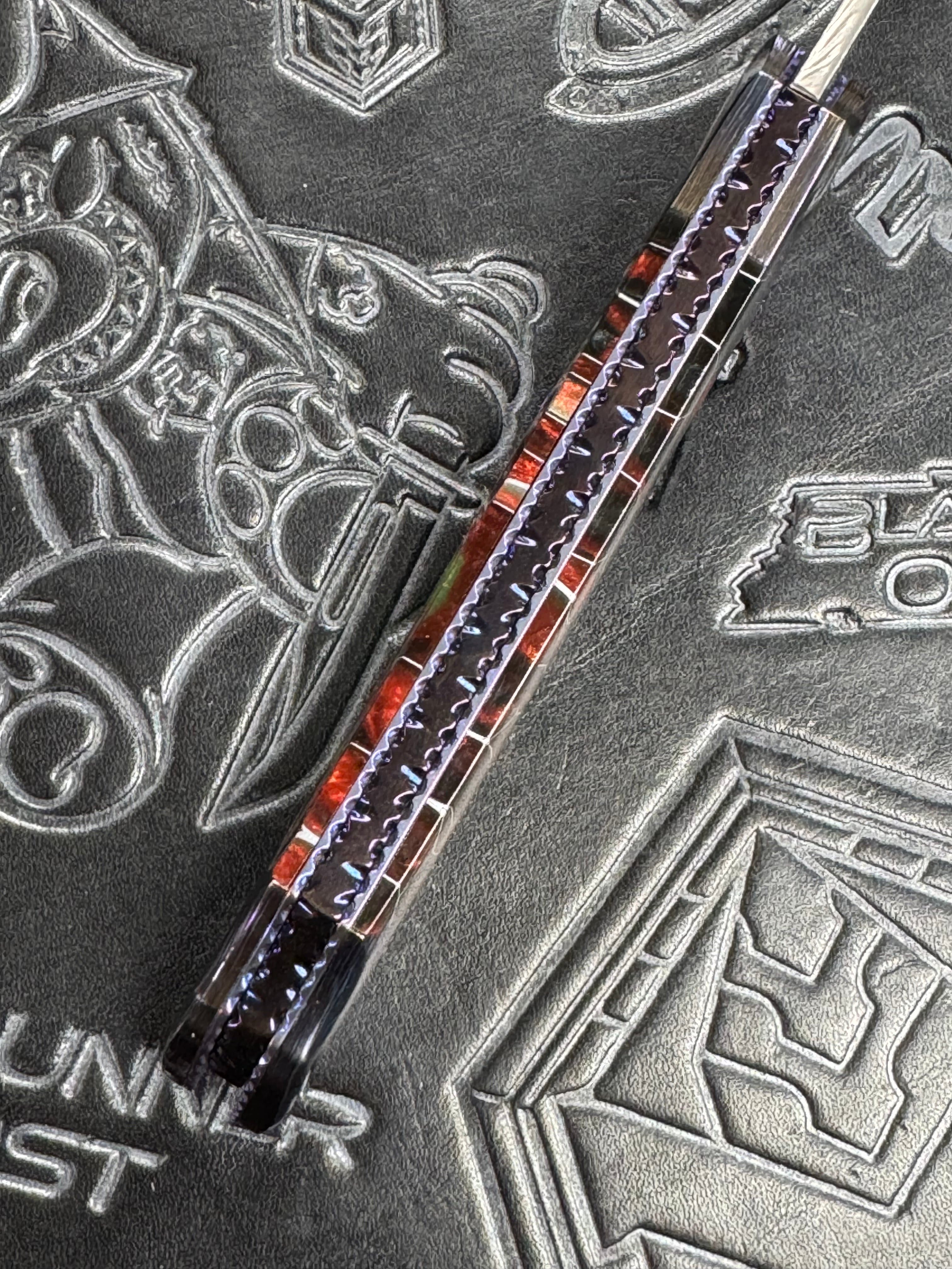 Valloton Executioner Damasteel Grosserosen Pattern Voodoo Resin Black Dragon Fire Timascus Collars