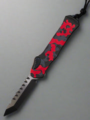 Heretic Hydra V3 Red Camo Aluminum Handle & Two Tone Cerakote Tanto MagnaCut H006-10A-RCAMO