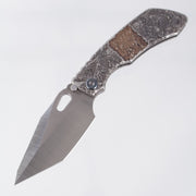 Custom Knife Factory Evo-T One Off - Custom Engraving & Lasering by Stanislav Bondarenko - Belt Satin S90V