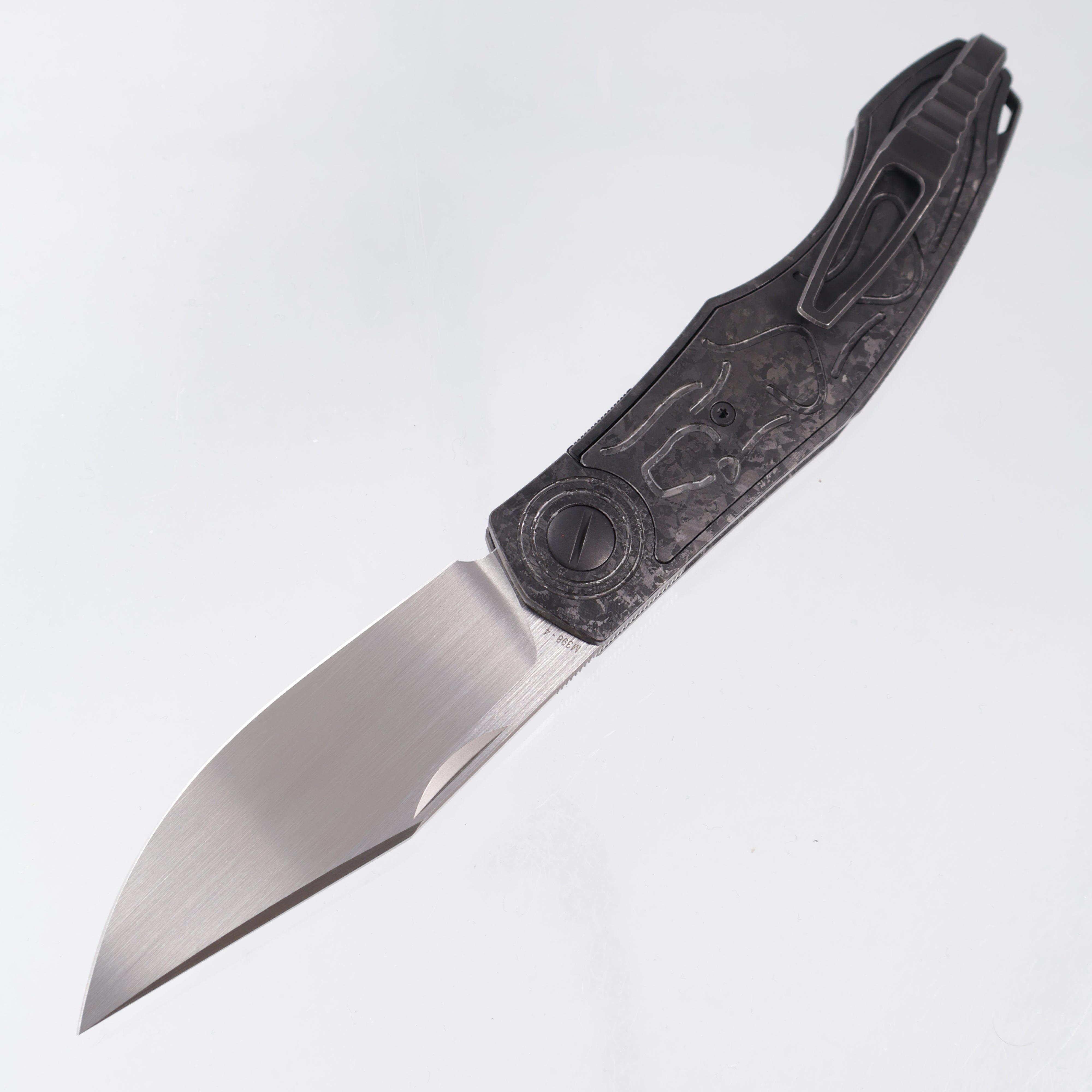 Custom Knife Factory Puma - DLC Crystal Titanium - Hand Rubbed Satin M398