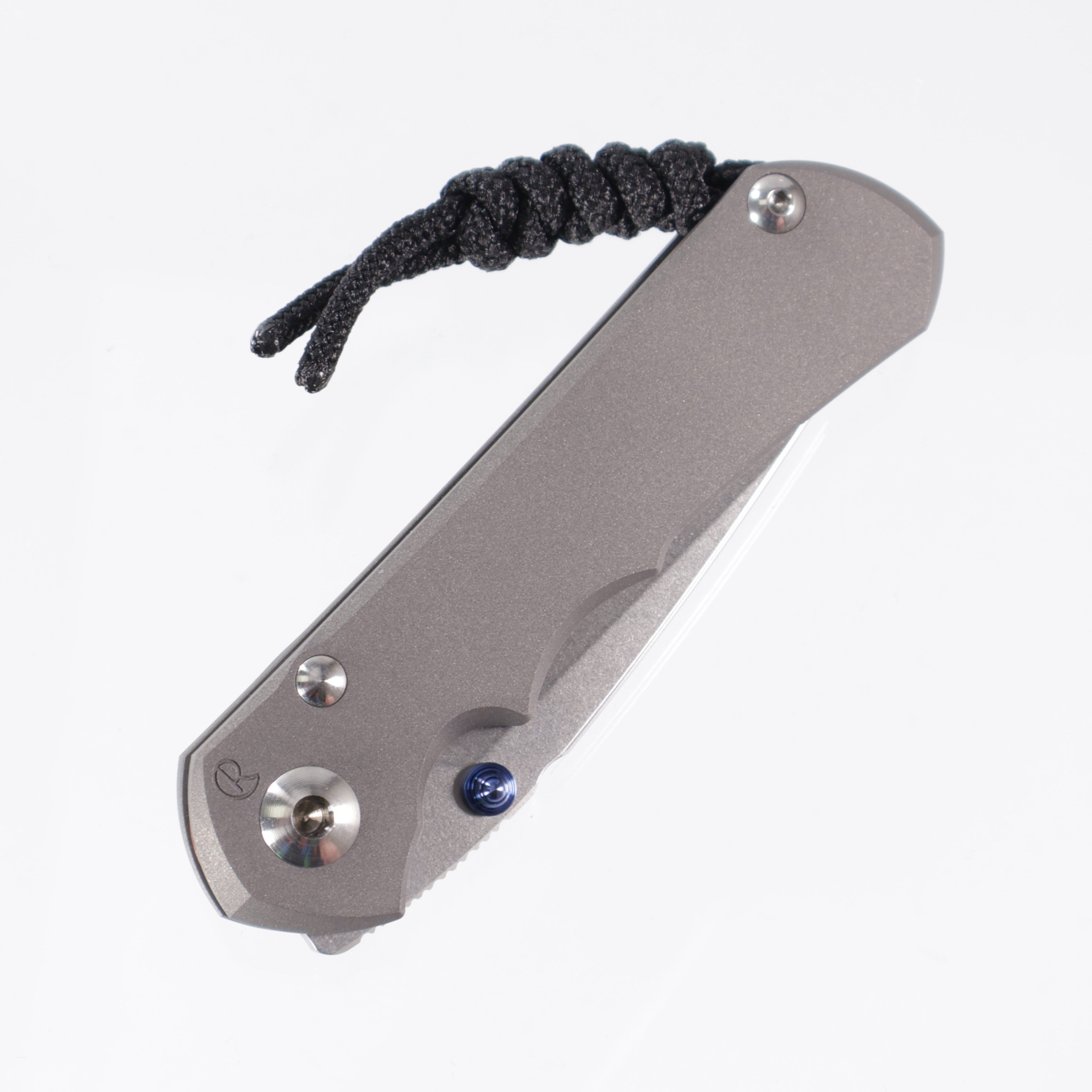 Chris Reeve Small Inkosi - Plain Titanium - Drop Point Stonewash Magnacut - SIN-1000