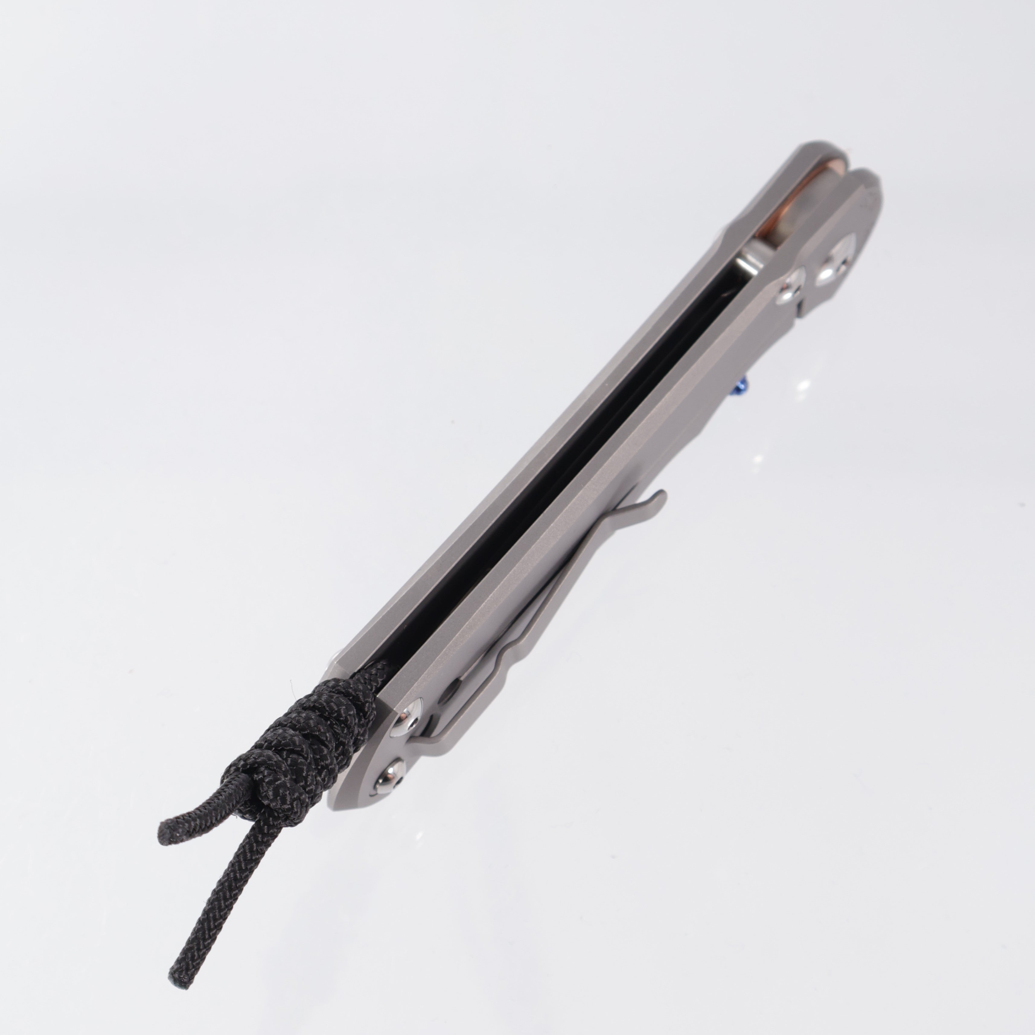 Chris Reeve CRK Large Inkosi Plain - Tanto Magnacut Stonewash - Glass Blasted Titanium Handle - LIN-1130