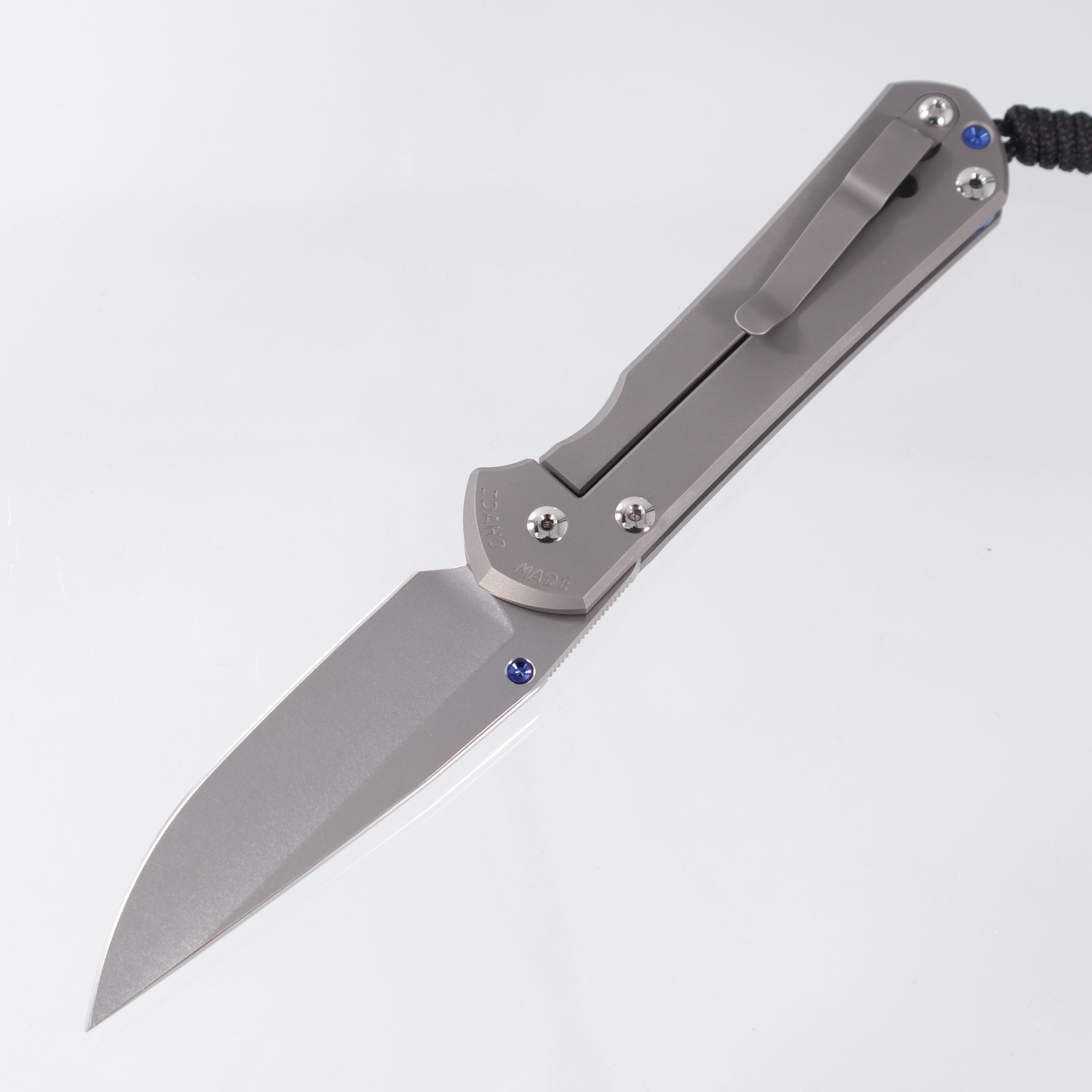 Chris Reeve CRK Sebenza 31 Plain - Drop Point Magnacut Stonewash - Glass Blasted Titanium Handle - L31-1644