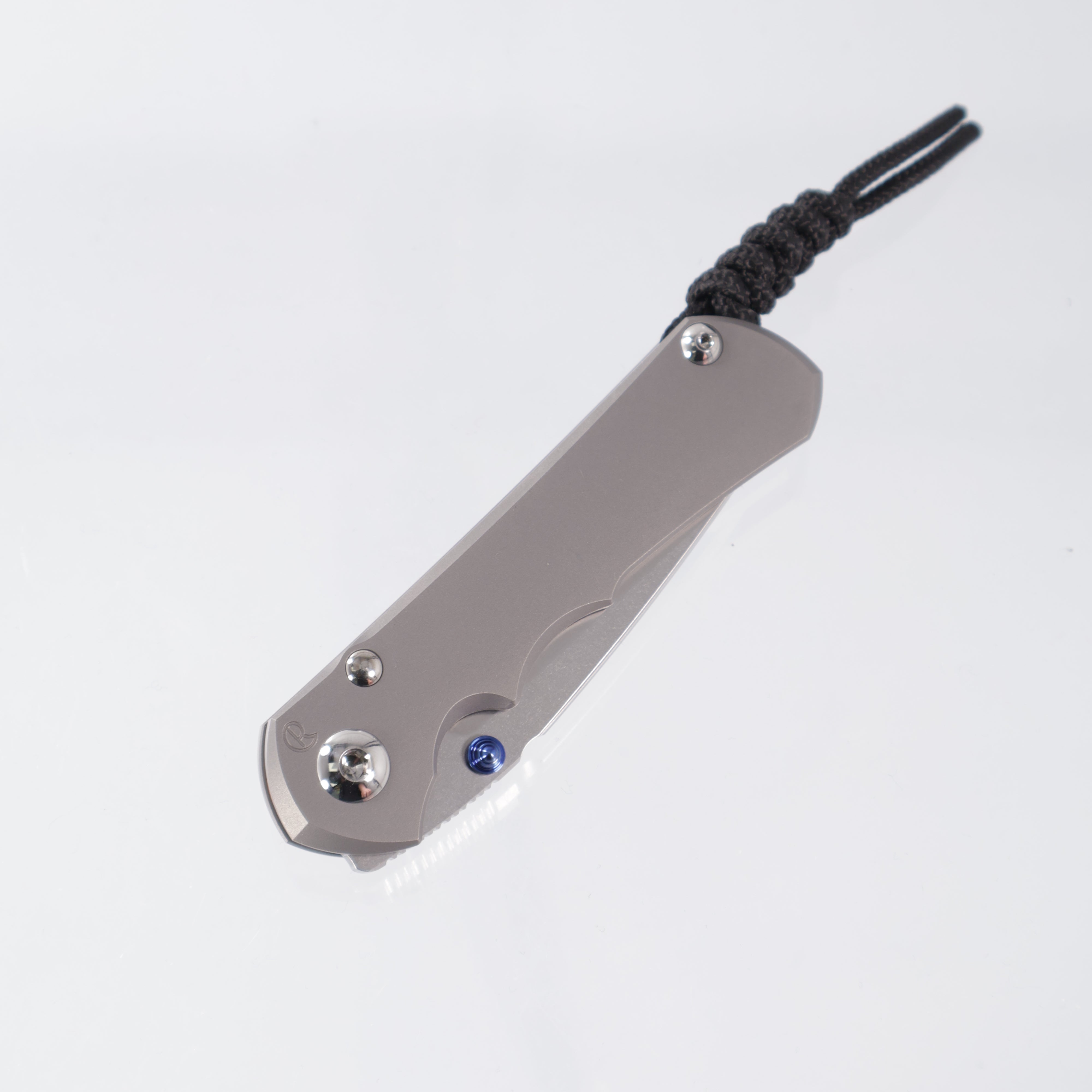Chris Reeve CRK Small Inkosi Plain - Drop Point Magnacut Stonewash - Glass Blasted Titanium Handle - SIN-1108