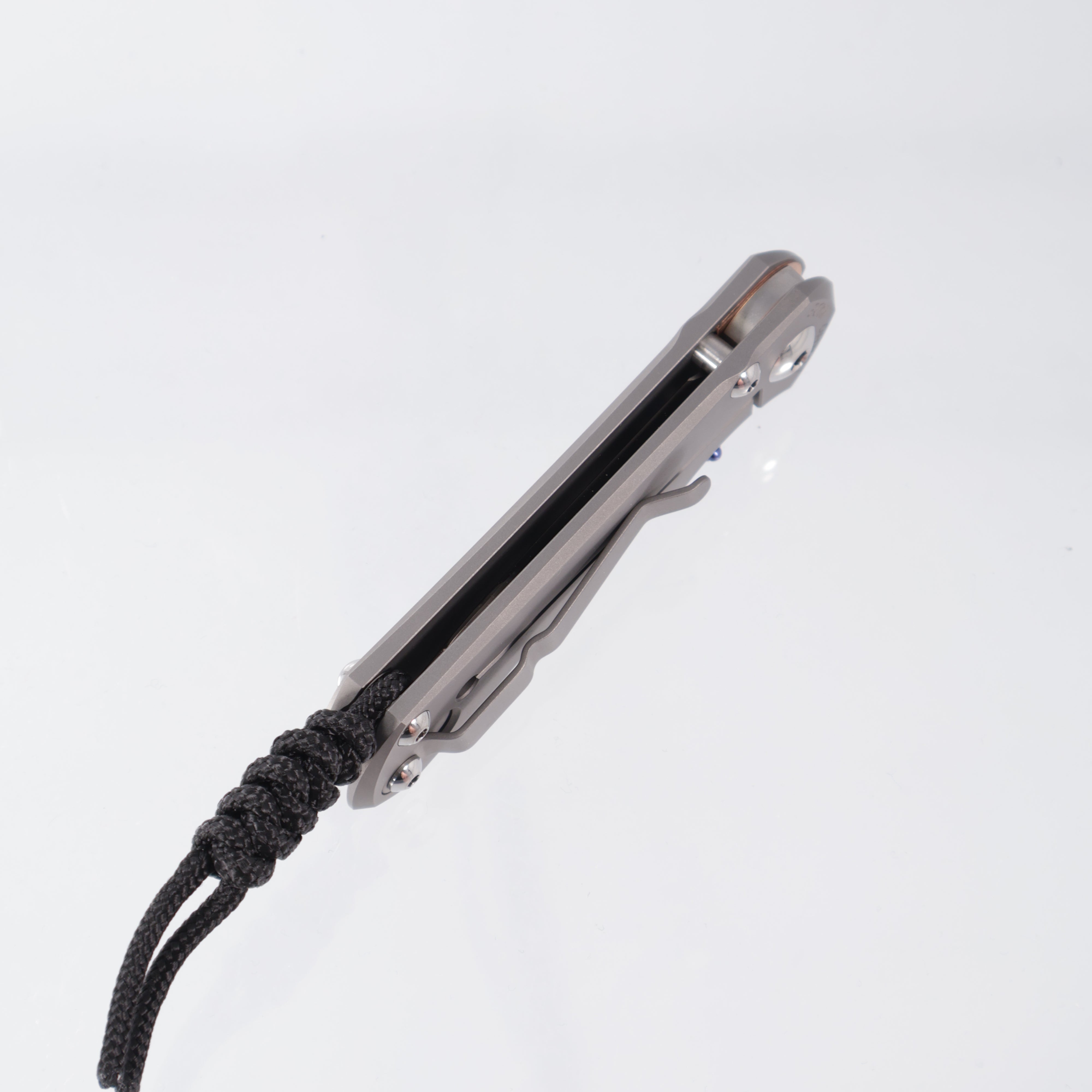 Chris Reeve CRK Small Inkosi Plain - Drop Point Magnacut Stonewash - Glass Blasted Titanium Handle - SIN-1108