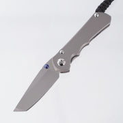 Chris Reeve CRK Small Inkosi Plain - Tanto Magnacut Stonewash - Glass Blasted Titanium Handle - SIN-1130