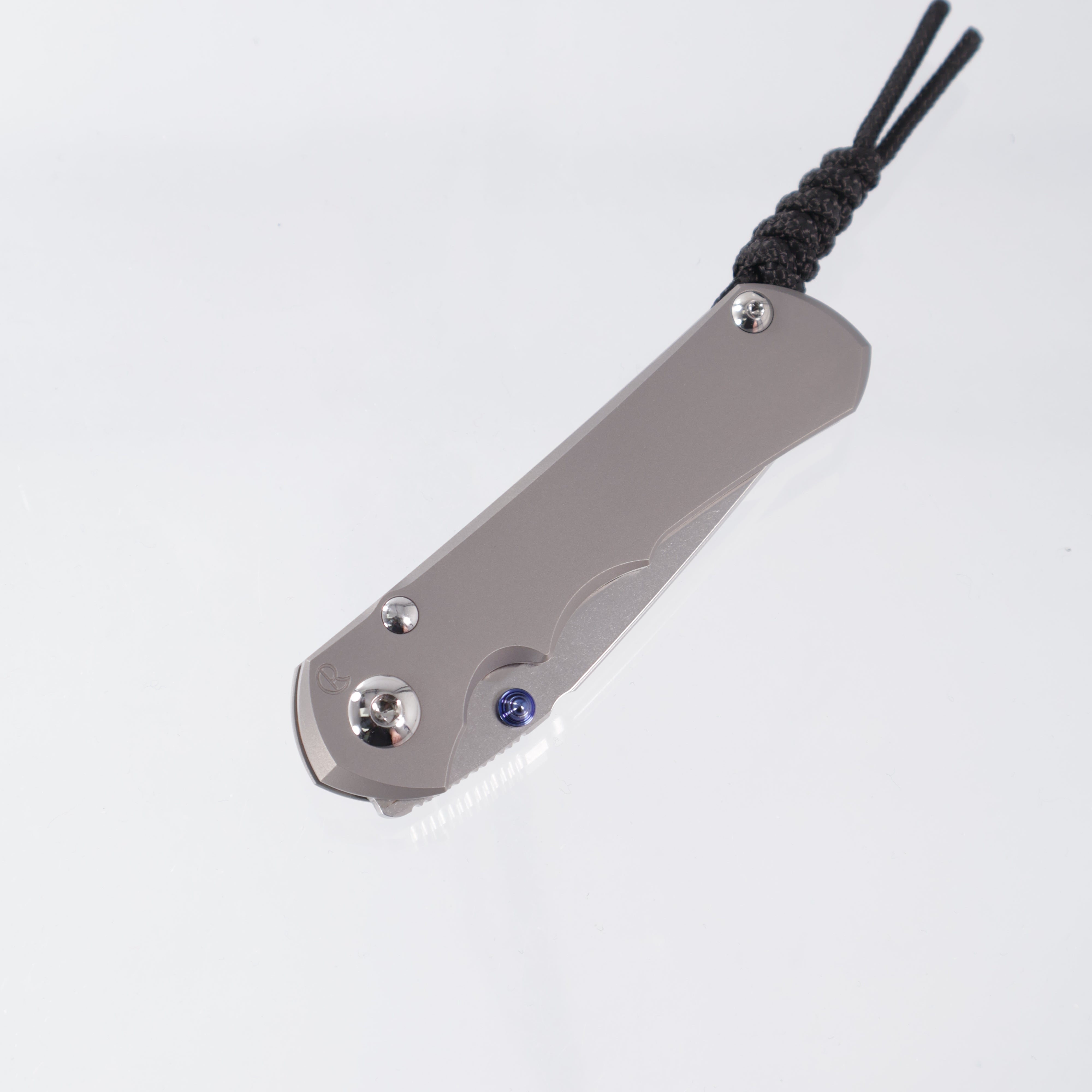 Chris Reeve CRK Small Inkosi Plain - Tanto Magnacut Stonewash - Glass Blasted Titanium Handle - SIN-1130