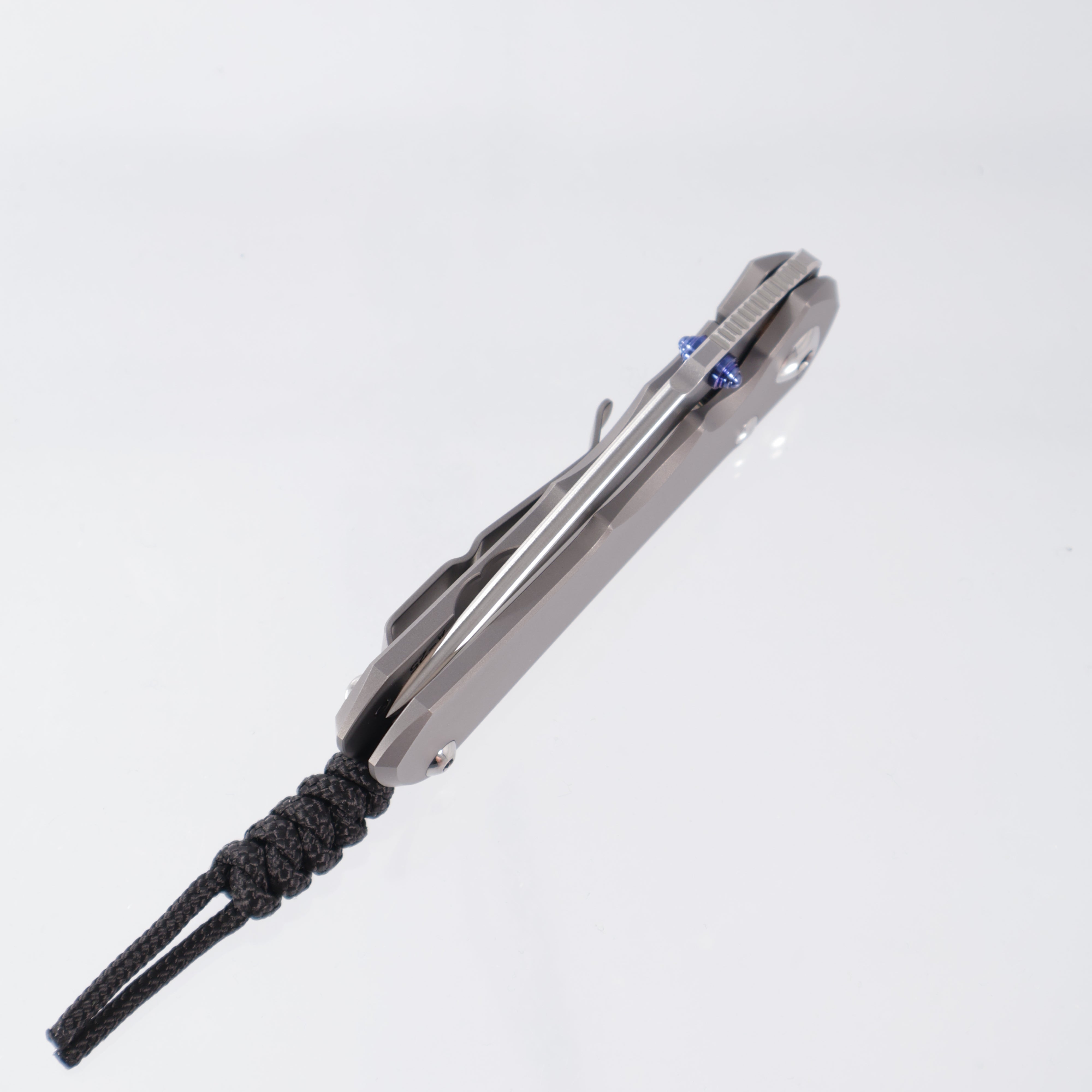 Chris Reeve CRK Small Inkosi Plain - Tanto Magnacut Stonewash - Glass Blasted Titanium Handle - SIN-1130