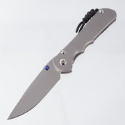 Chris Reeve CRK Large Inkosi Plain - Drop Point Magnacut Stonewash - Glass Blasted Titanium Handle - LIN-1108