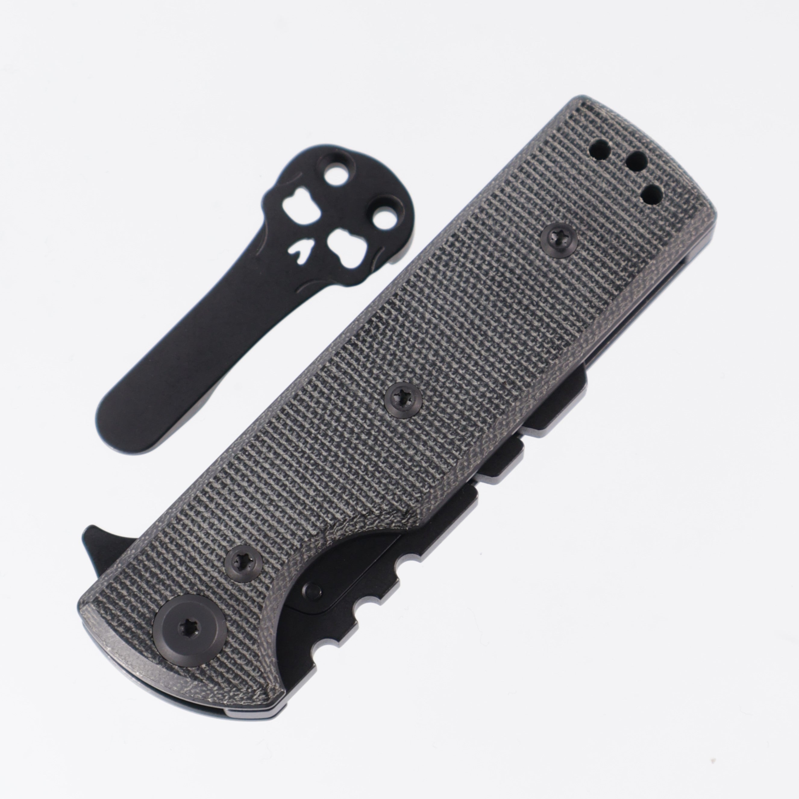 Chaves CHUB Flipper Utility - Blue Label Line - Black Micarta - Blackout CK-7C2-5F6B-4C1-1B