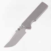 Chaves NTAK 229 Integral Drop Point - Stonewash Titanium w/ Radiation Milling - Stonewash M390