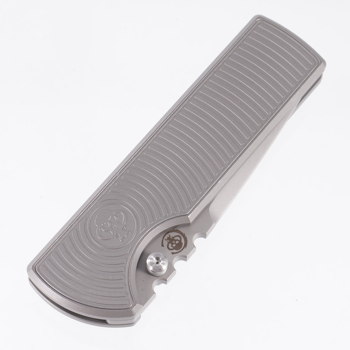 Chaves NTAK 229 Integral Tanto - Stonewash Titanium w/ Radiation Milling - Stonewash M390