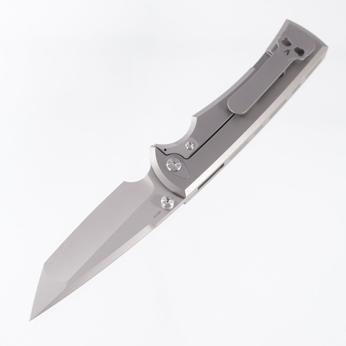 Chaves Liberation 229 Integral Tanto - Stonewash Titanium w/ Radiation Milling - Stonewash M390